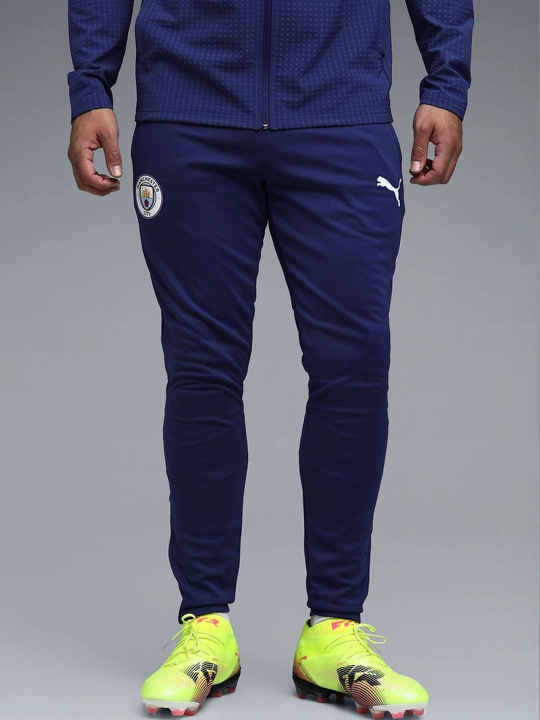 Puma Men Slim Fit Brand Logo Football Joggers-picture-13