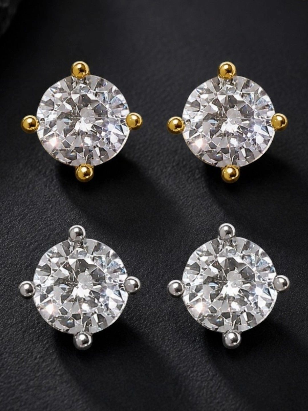 OOMPH Circular Studs Earrings-image-30