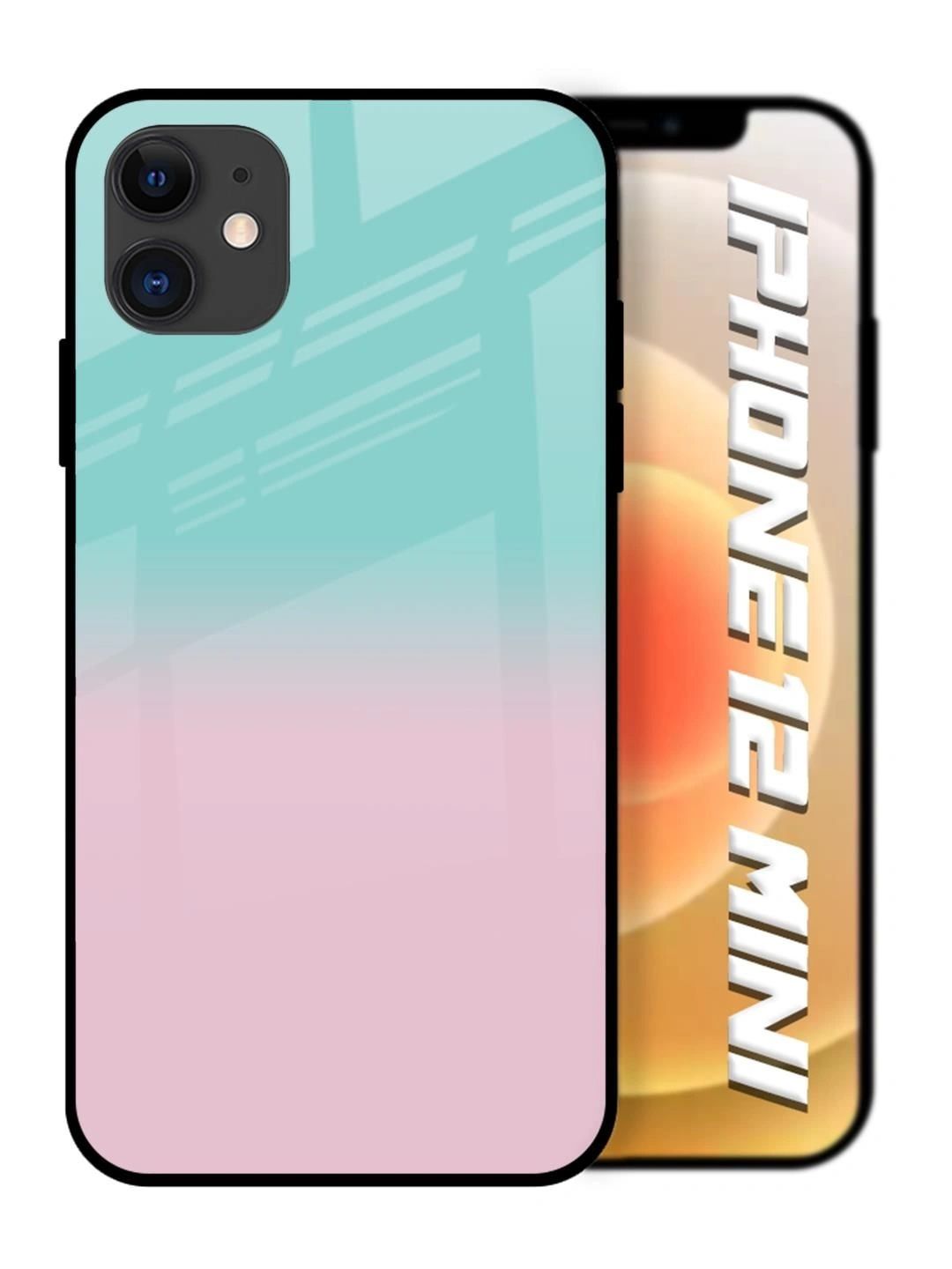 QRIOH Solid Printed iPhone 12 Mini Back Case Mobile Accessories-image-7