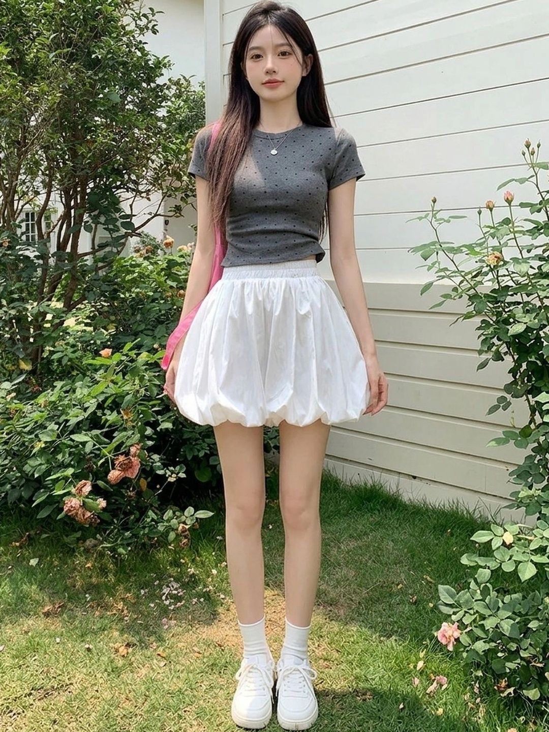 Suo Women Mini Balloon Skirt-picture-41