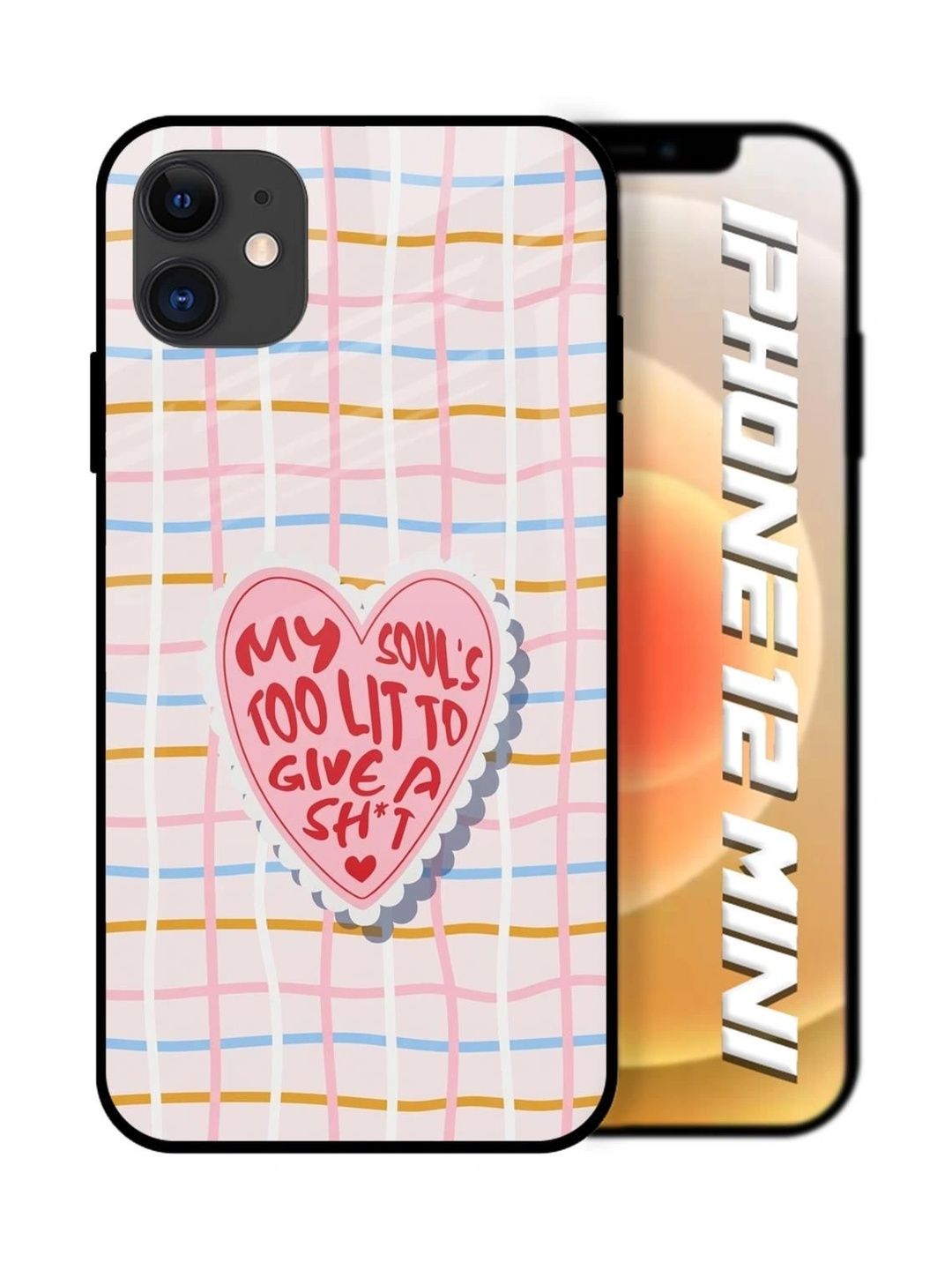 QRIOH Quirky Printed iPhone 12 Mini Back Case Mobile Accessories-picture-55
