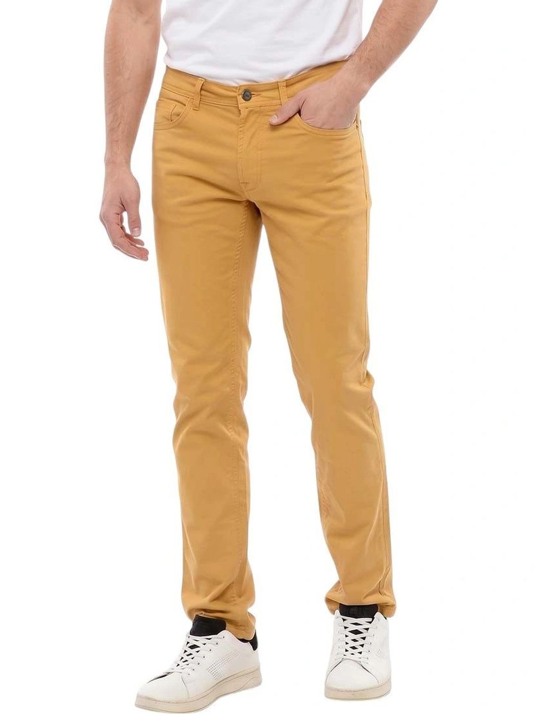 Corneliani Men Slim Fit Chinos Trousers-picture-10