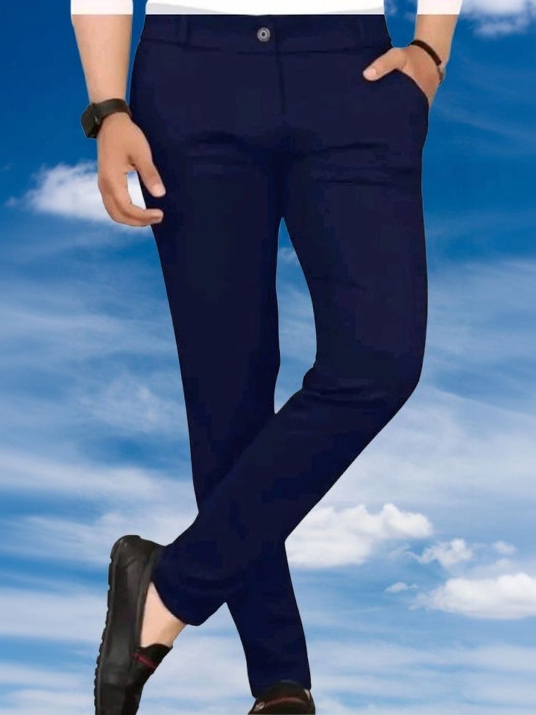 Nitya TrackP Men Smart Slim Fit Trousers-picture-20