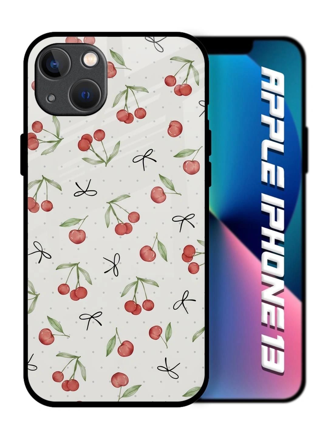 QRIOH Floral Printed iPhone 13 Back Case Mobile Accessories-image-36