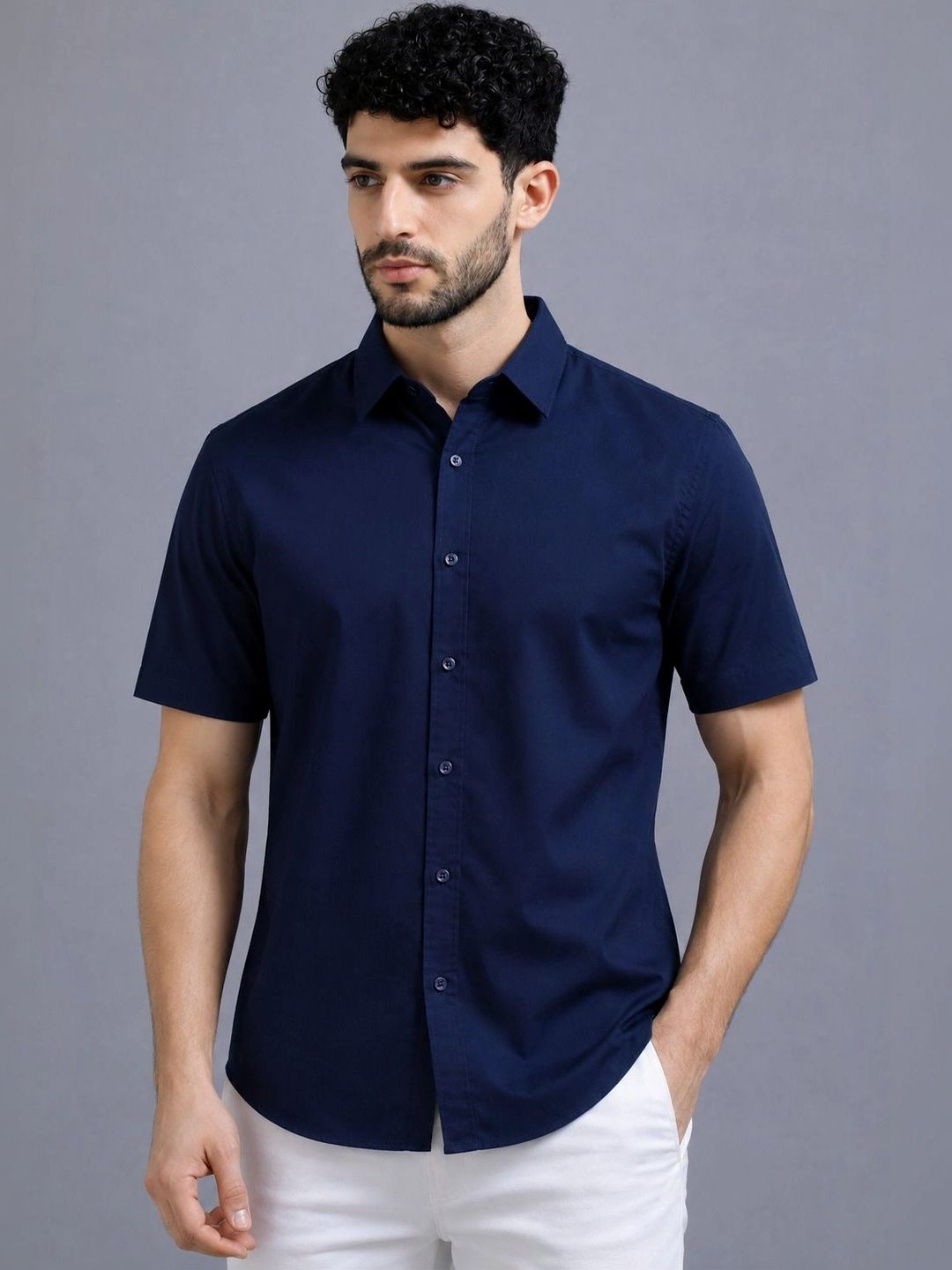 THE BIG ATTIRE Men Classic Casual Shirt-picture-36