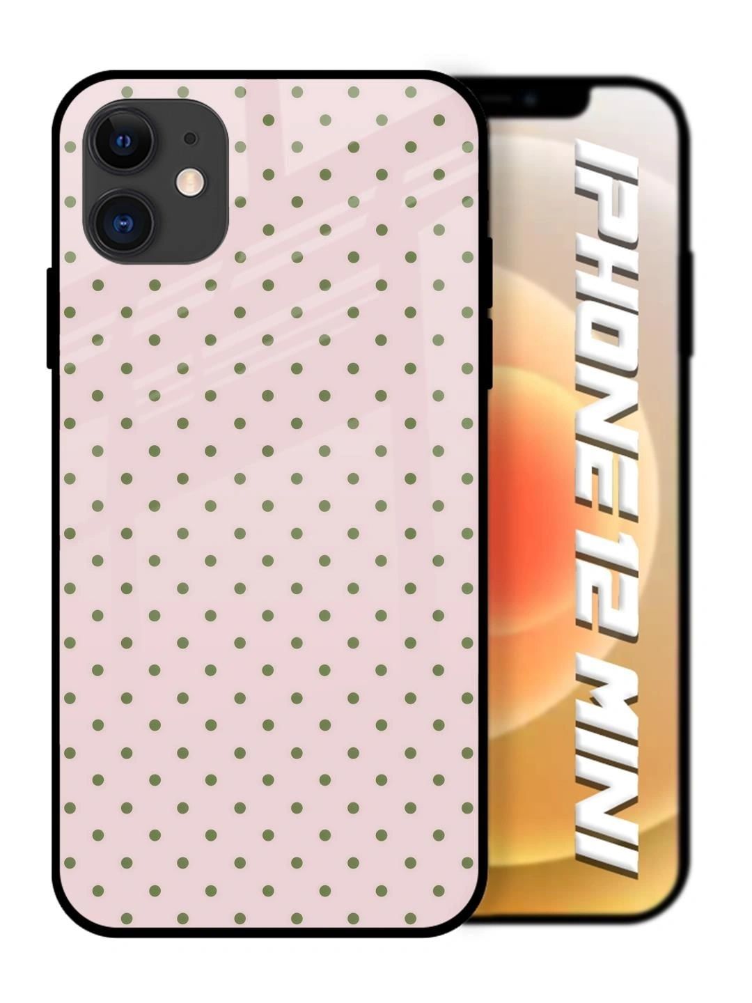 QRIOH Geometric Printed iPhone 12 Mini Back Case Mobile Accessories-picture-36