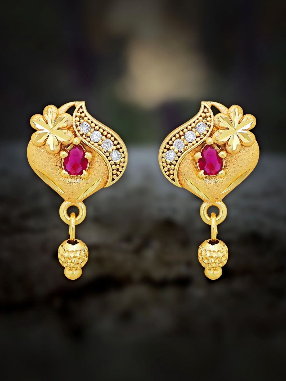 Drashti Collection Paisley Shaped Drop Earrings-picture-23