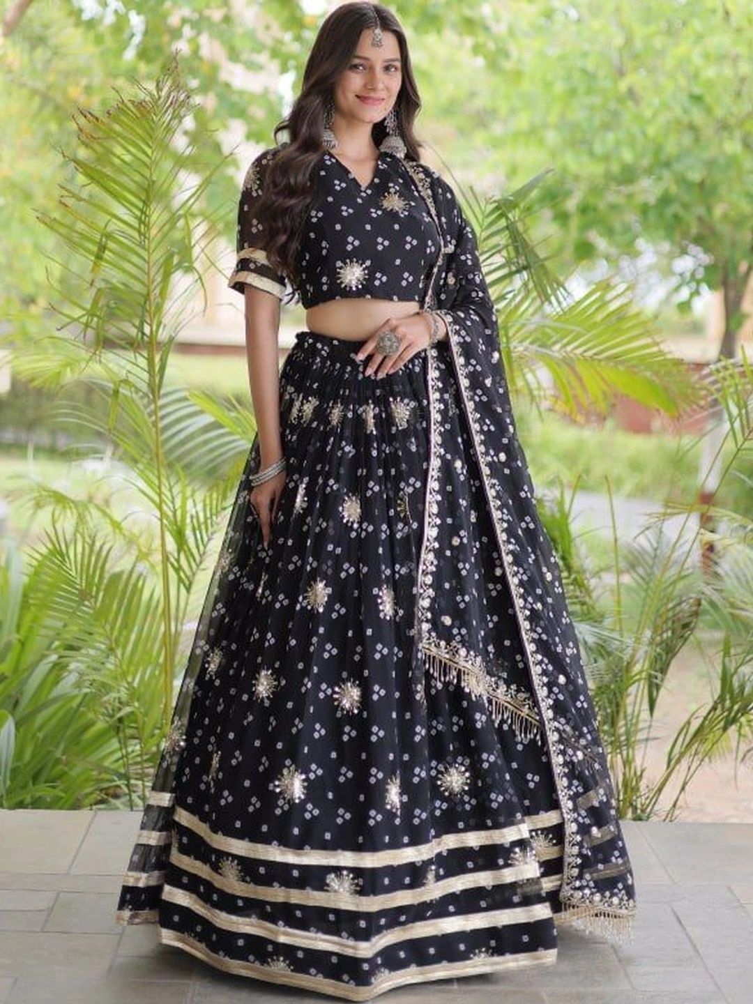 Livewear Printed Ready to Wear Lehenga & Blouse With Dupatta-image-11
