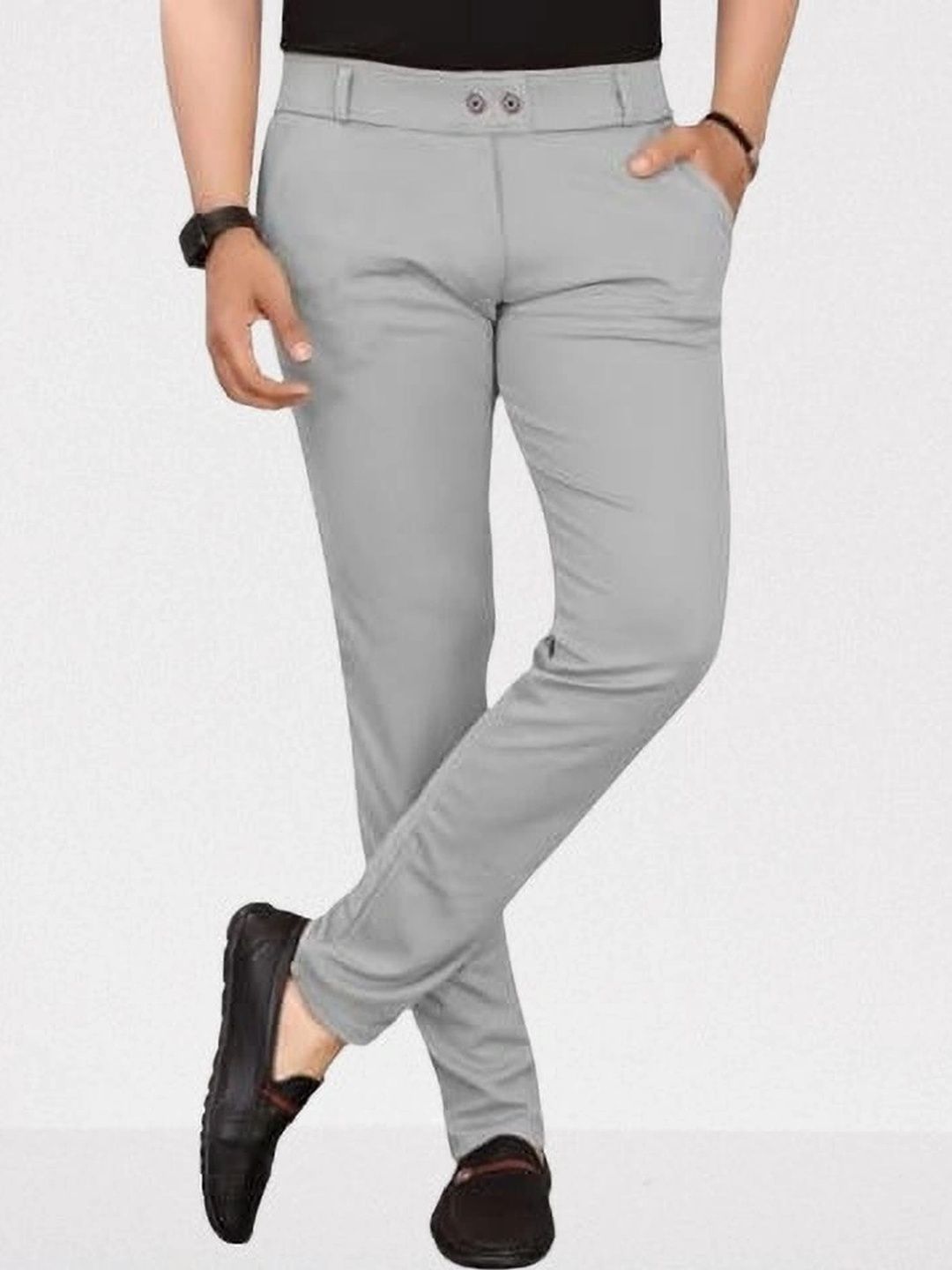 Nitya TrackP Men Smart Slim Fit Chinos Trousers-picture-45
