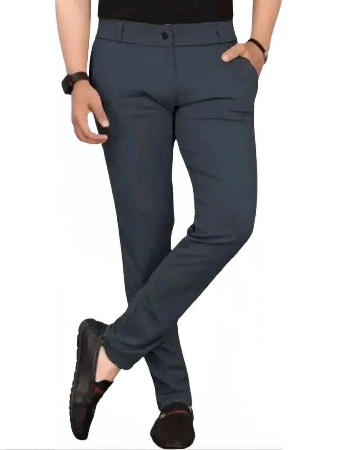 Nitya TrackP Men Smart Slim Fit Trousers-picture-22