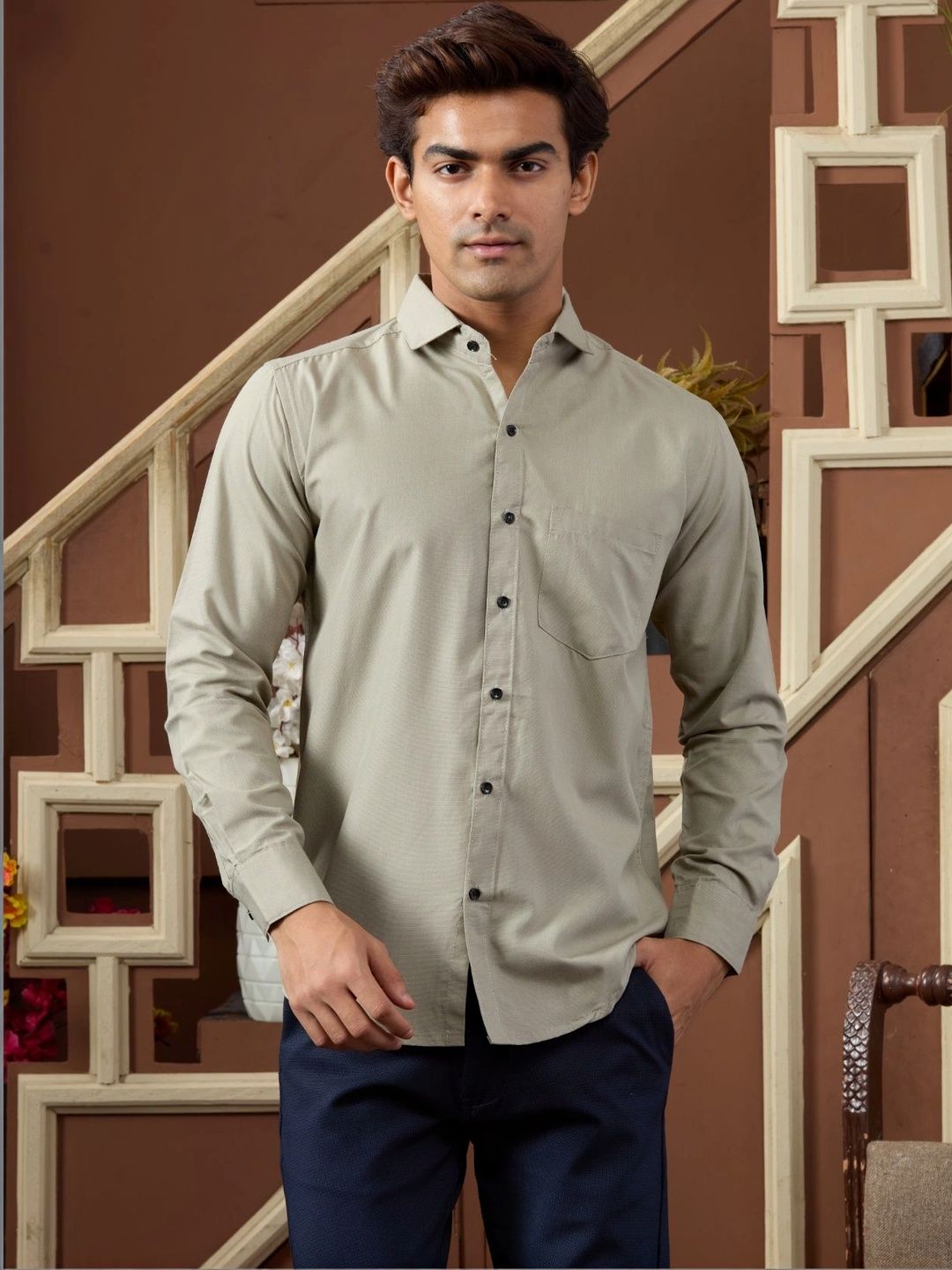 HERE&NOW Men Slim Fit Casual Shirt-picture-20