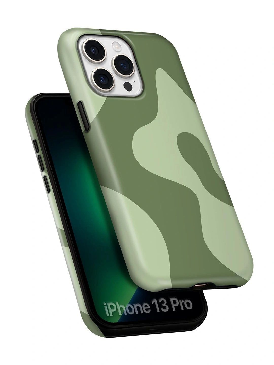 QRIOH Abstract Printed iPhone 13 Pro Back Case Mobile Accessories-image-46
