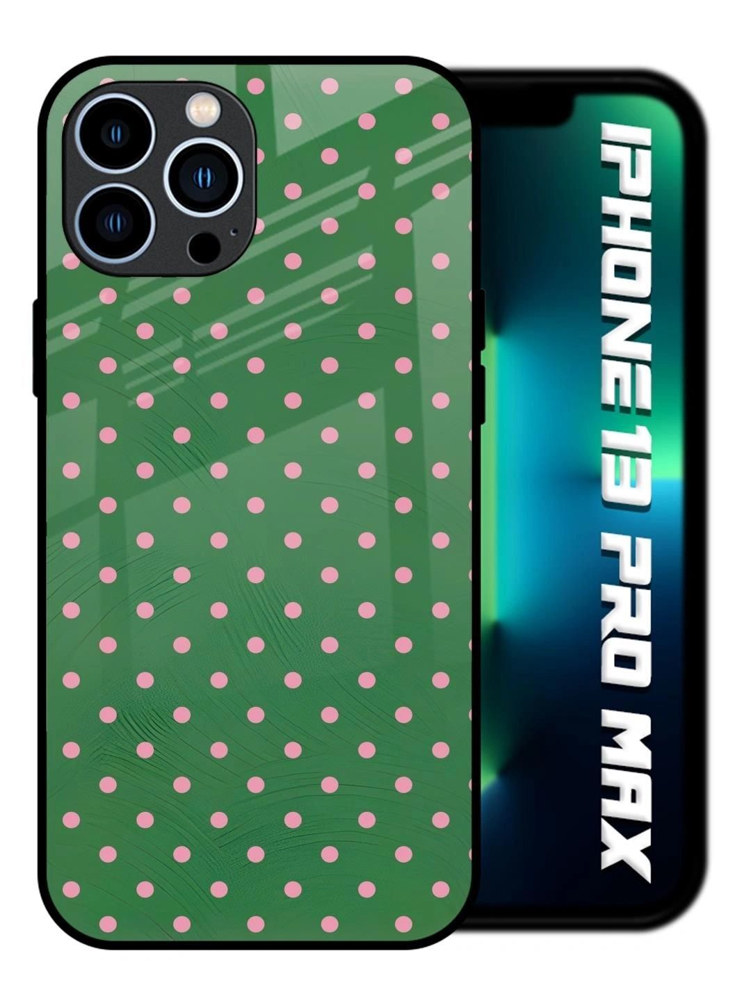 QRIOH Geometric Printed iPhone 13 Pro Max Back Case Mobile Accessories-picture-46
