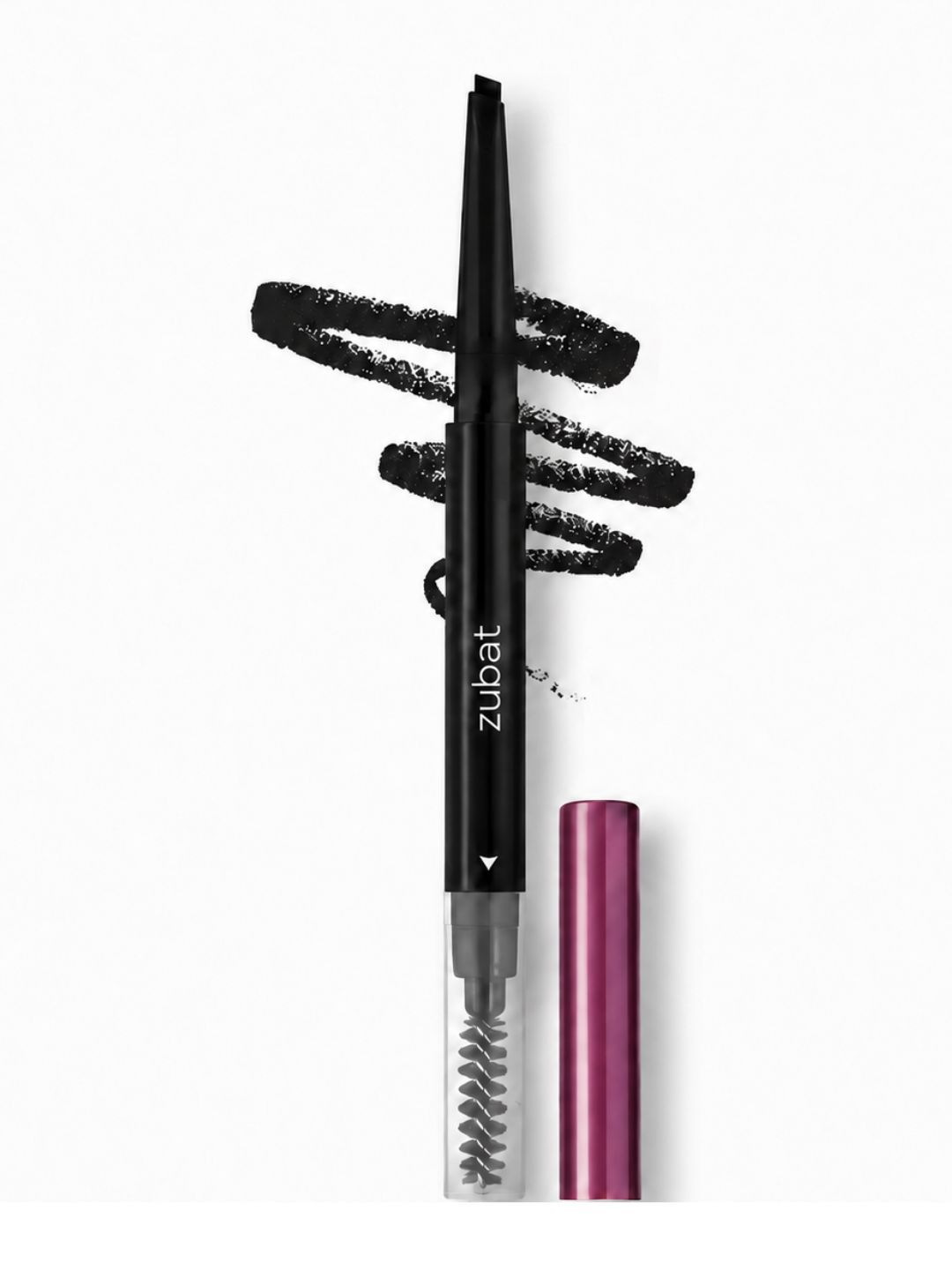 zubat Double Side Waterproof Eyebrow Pencil - Black-image-8