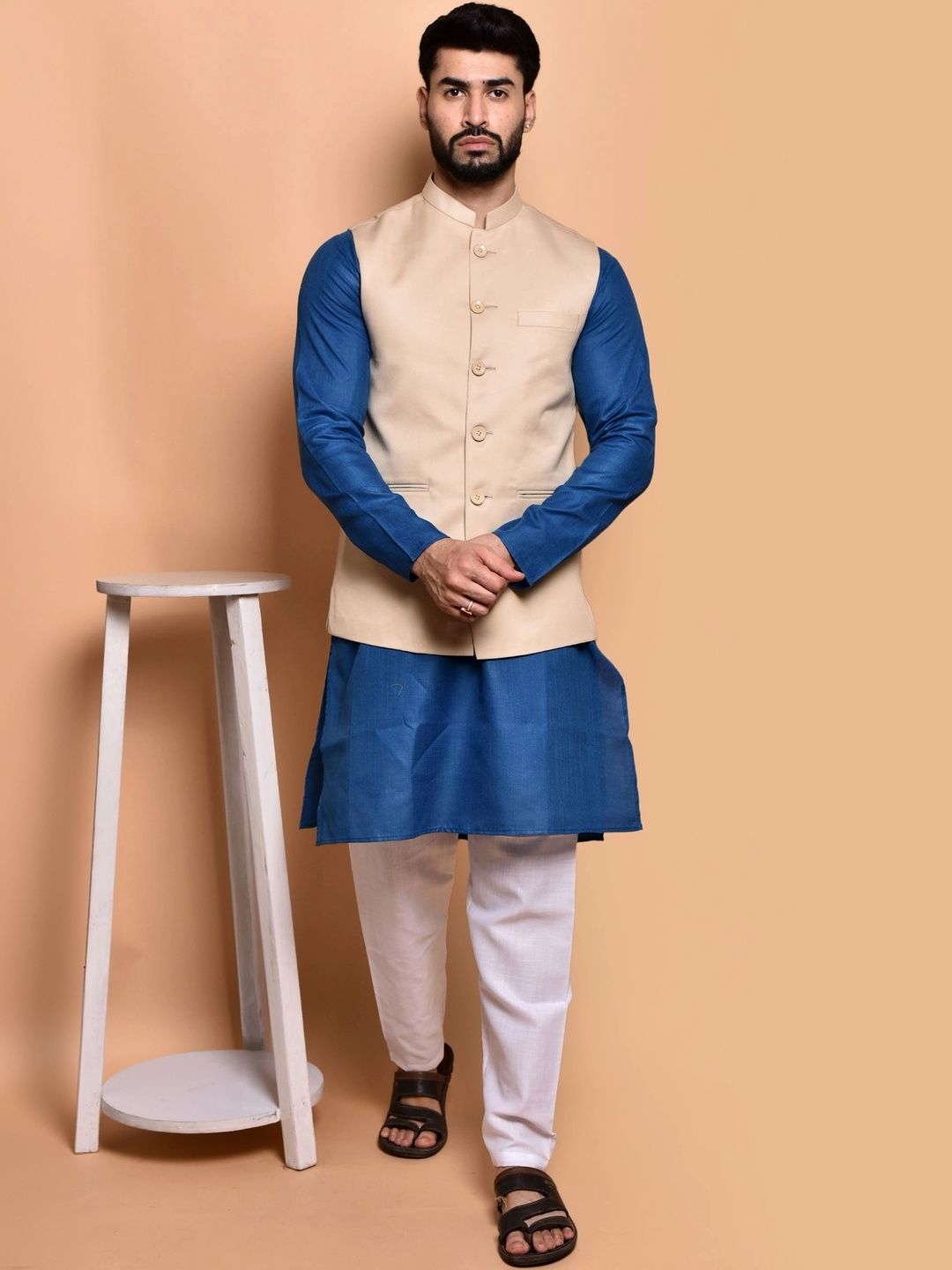 Moda Rapido Men Regular Pure Cotton Kurta with Pyjamas-picture-21