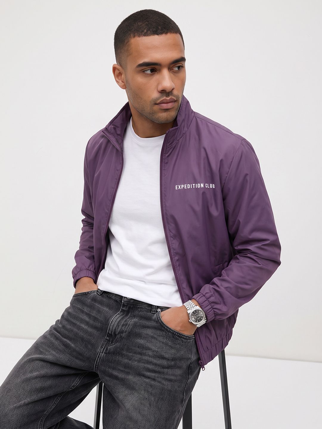 The Roadster Life Co. Mock Collar Bomber Jacket-picture-43
