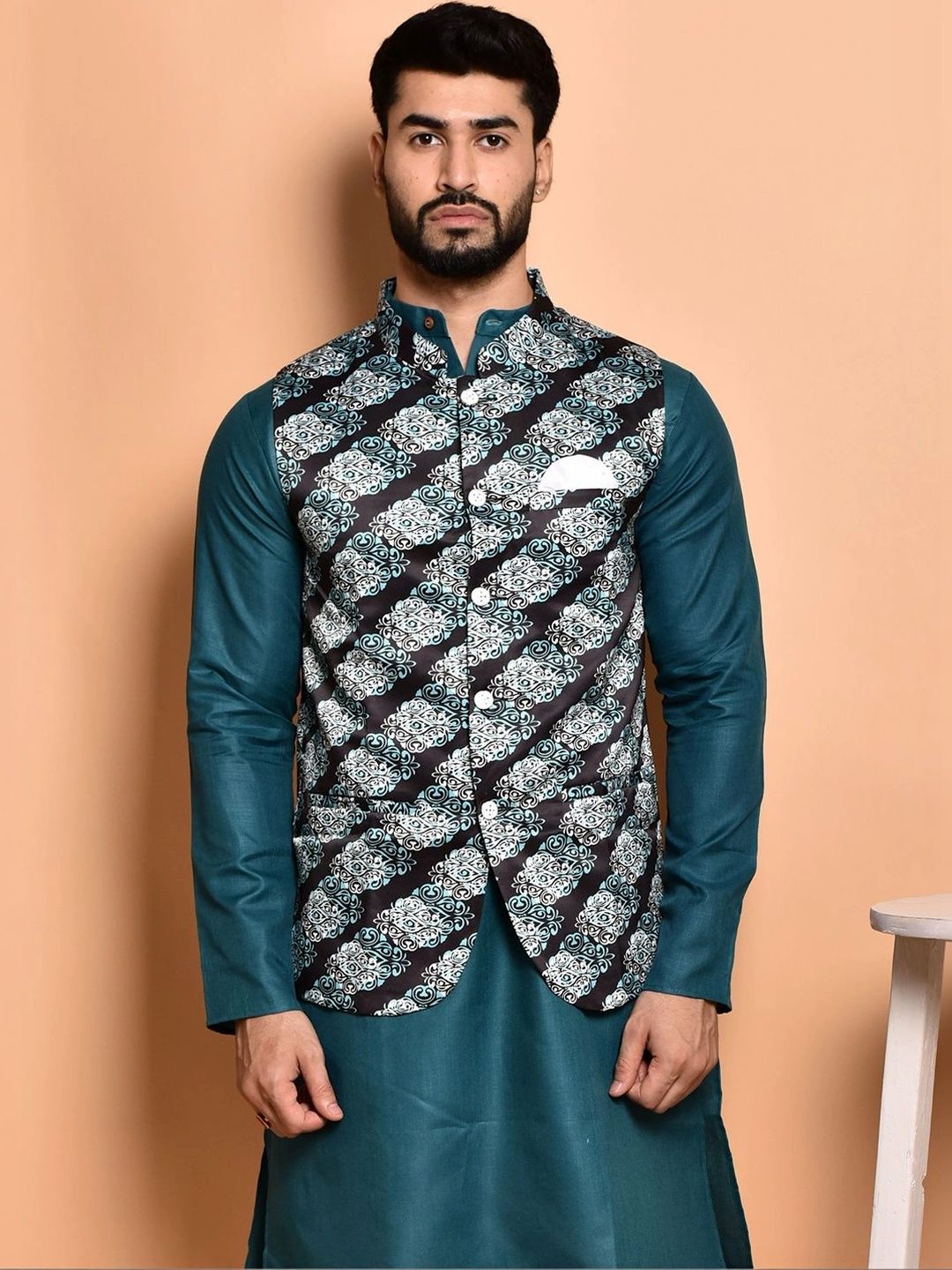 Moda Rapido Men Regular Pure Cotton Kurta with Pyjamas-picture-28