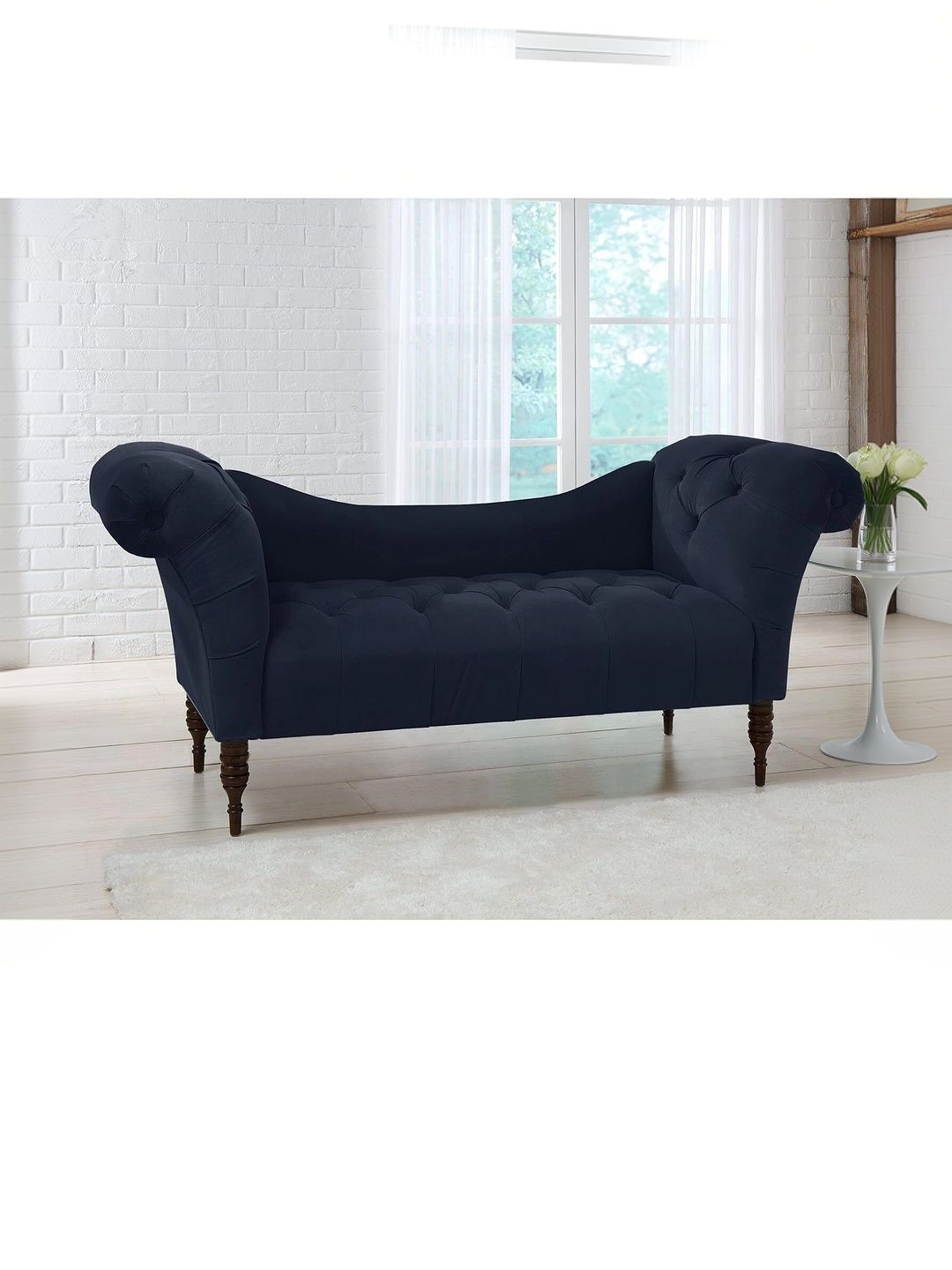 INDIAWOODMART Blue 3 Seater Sofa-picture-48