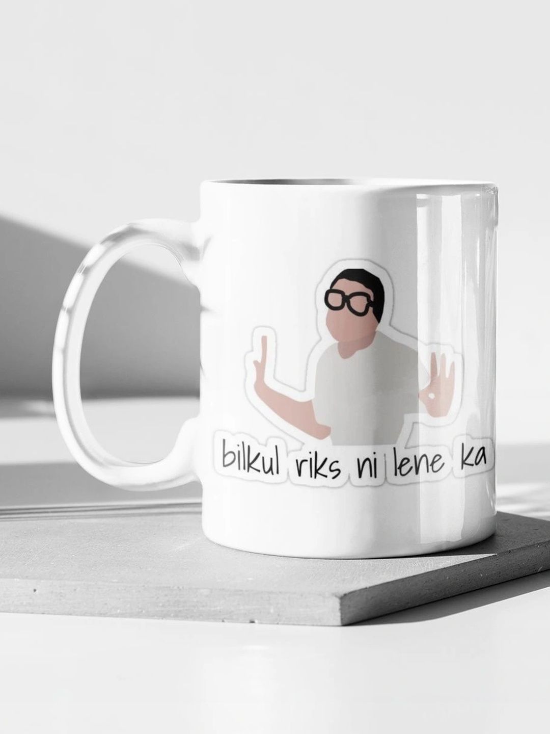 TAJNAN White Text or Slogans Printed Ceramic Glossy Mugs Set of Cups and Mugs-picture-28