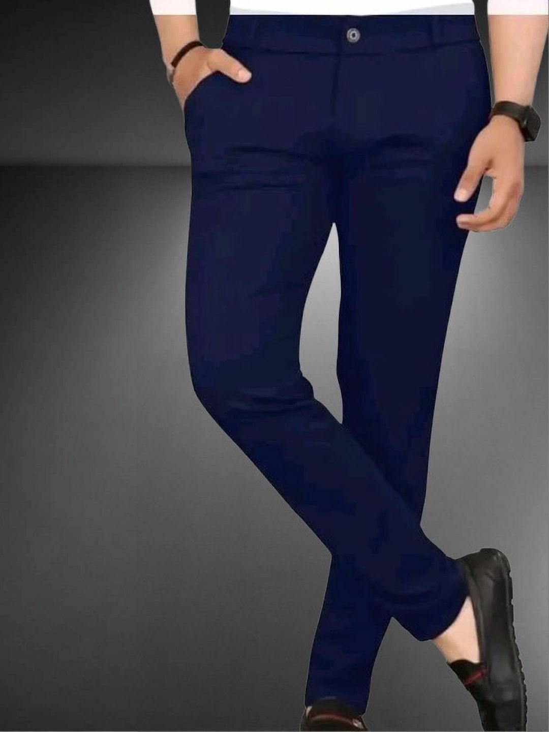 Nitya TrackP Men Smart Slim Fit Trousers-picture-11
