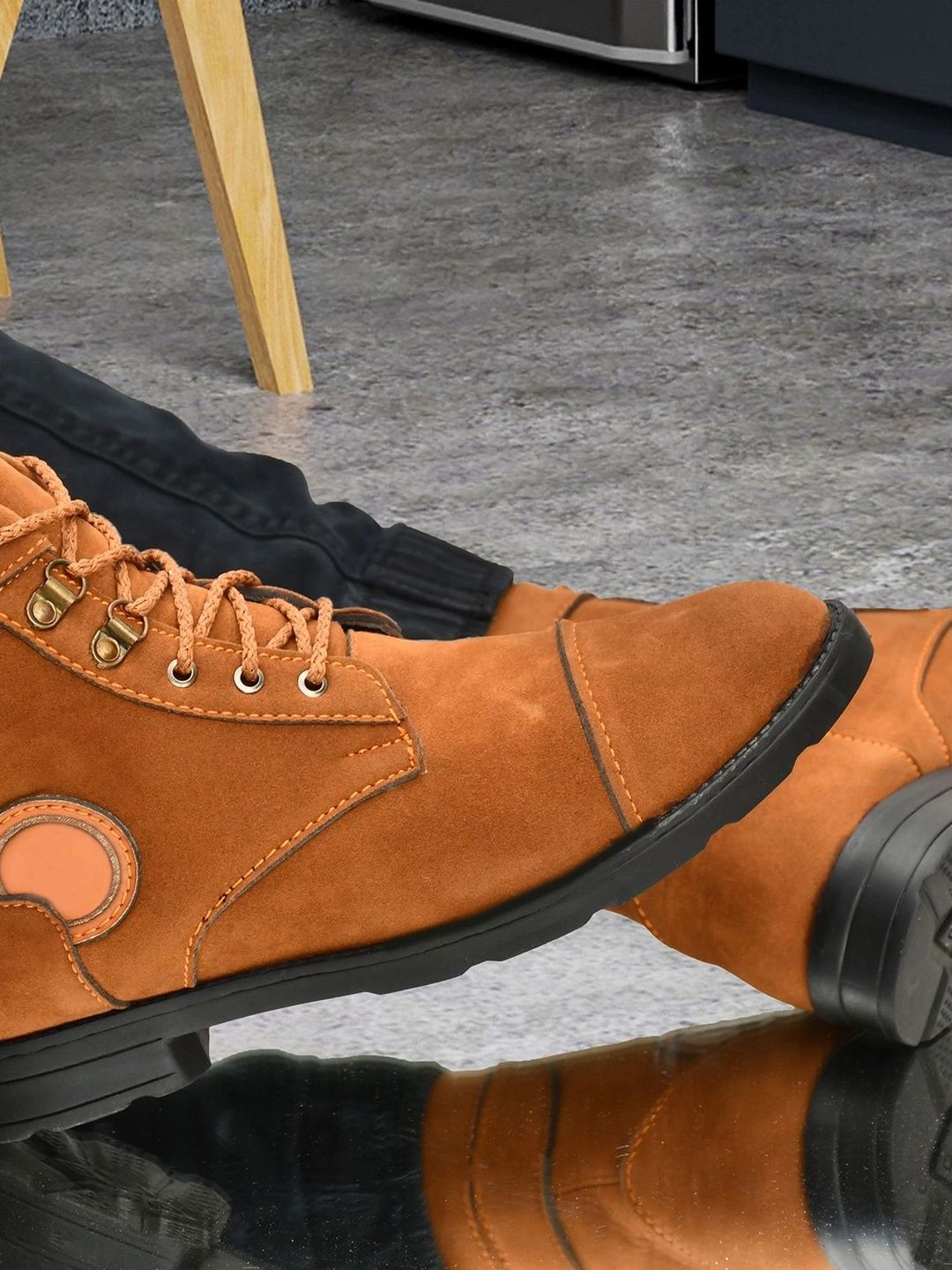Killer Men Round Toe Lace-Ups Regular Boots-picture-17