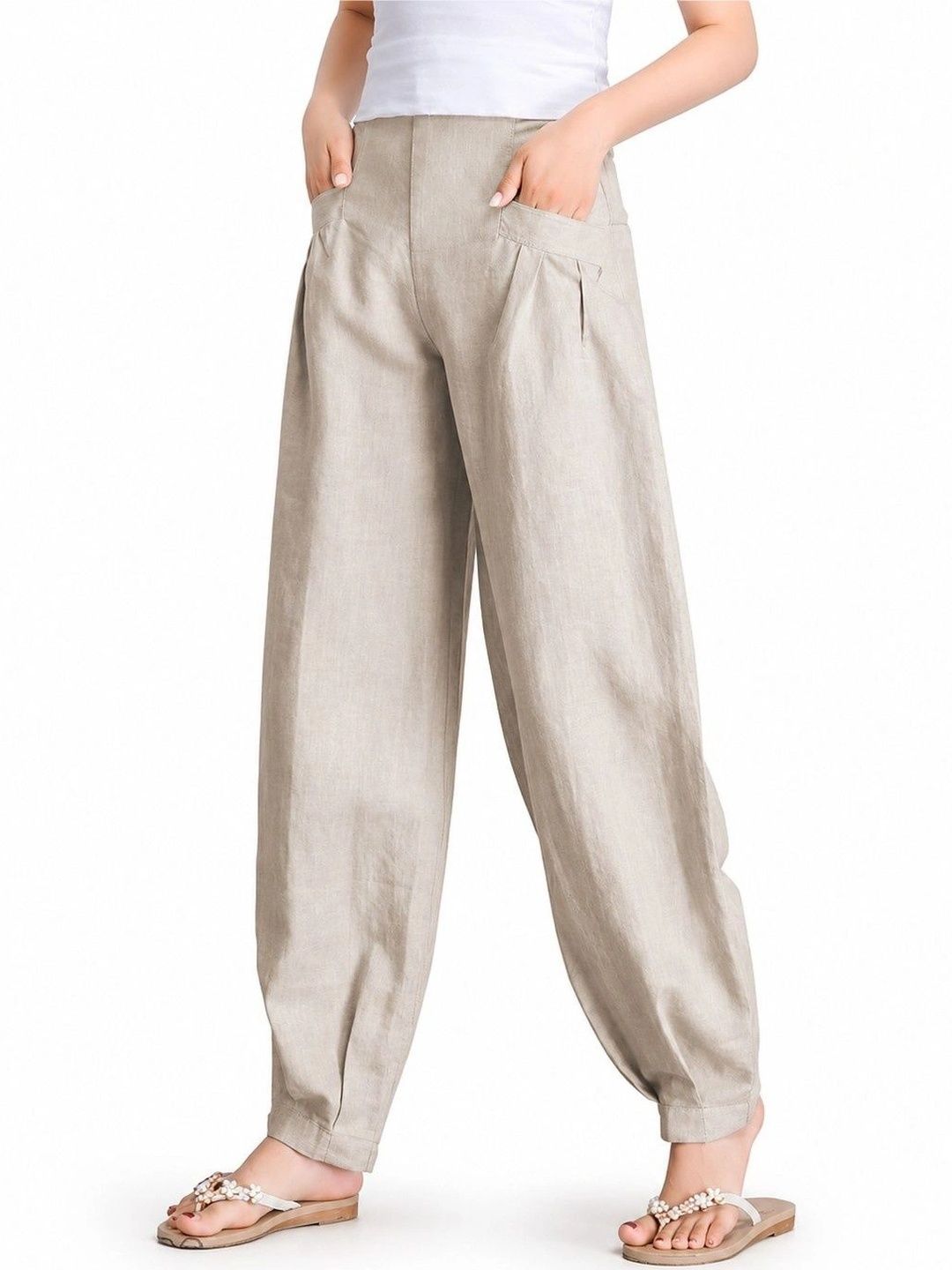 OUTER WEAR AYAM EXPORTS Women Loose Fit Easy Wash Culottes Trousers-picture-54