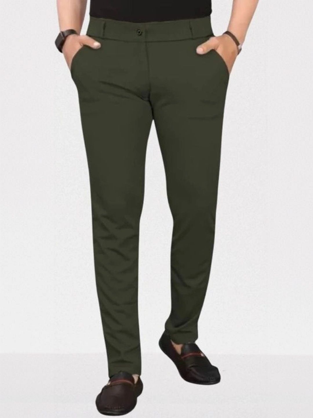 Nitya TrackP Men Smart Slim Fit Chinos Trousers-picture-50