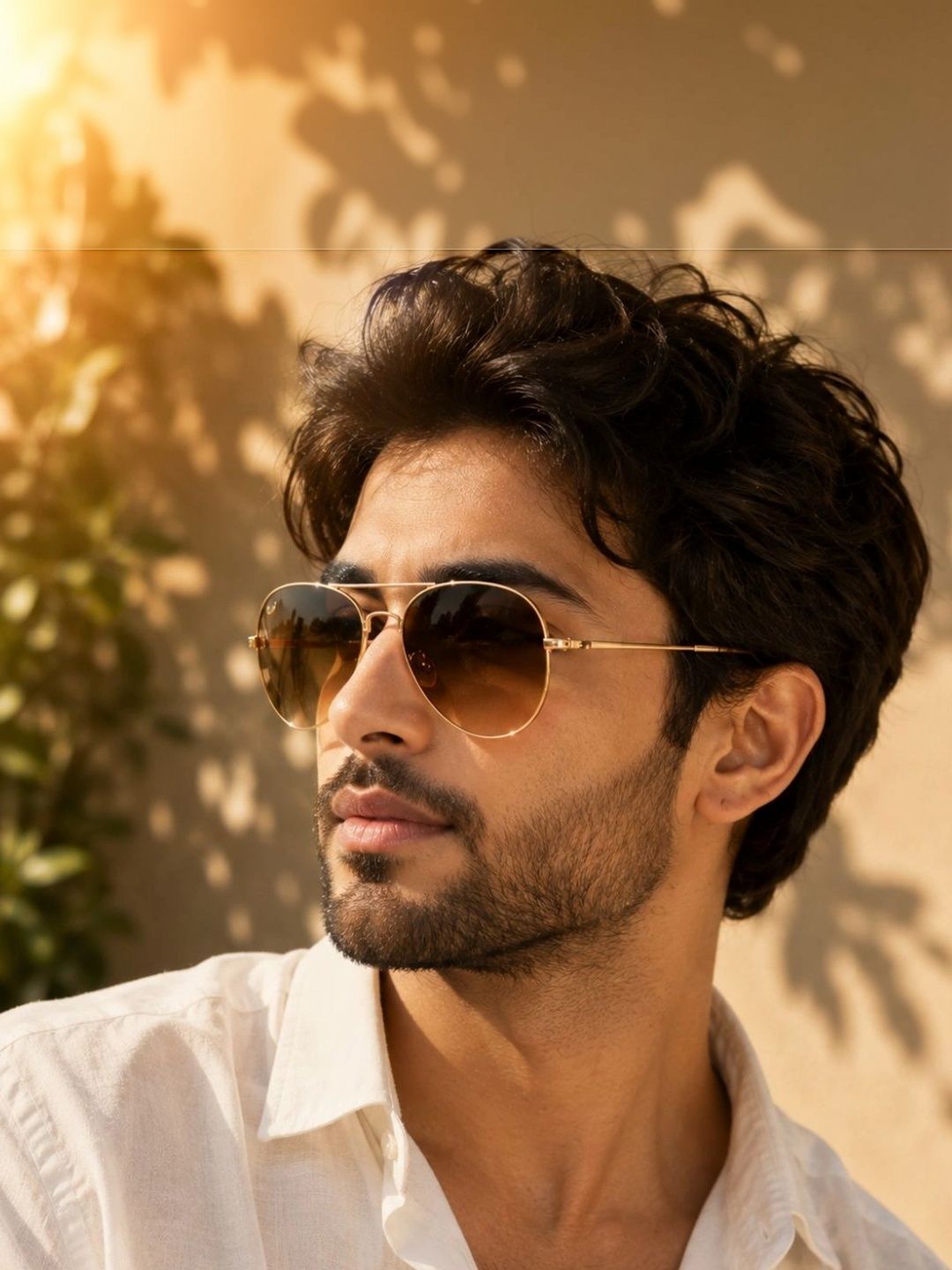 Roadster Unisex Brown Lens & Gold-Toned Aviator Sunglasses with-image-39