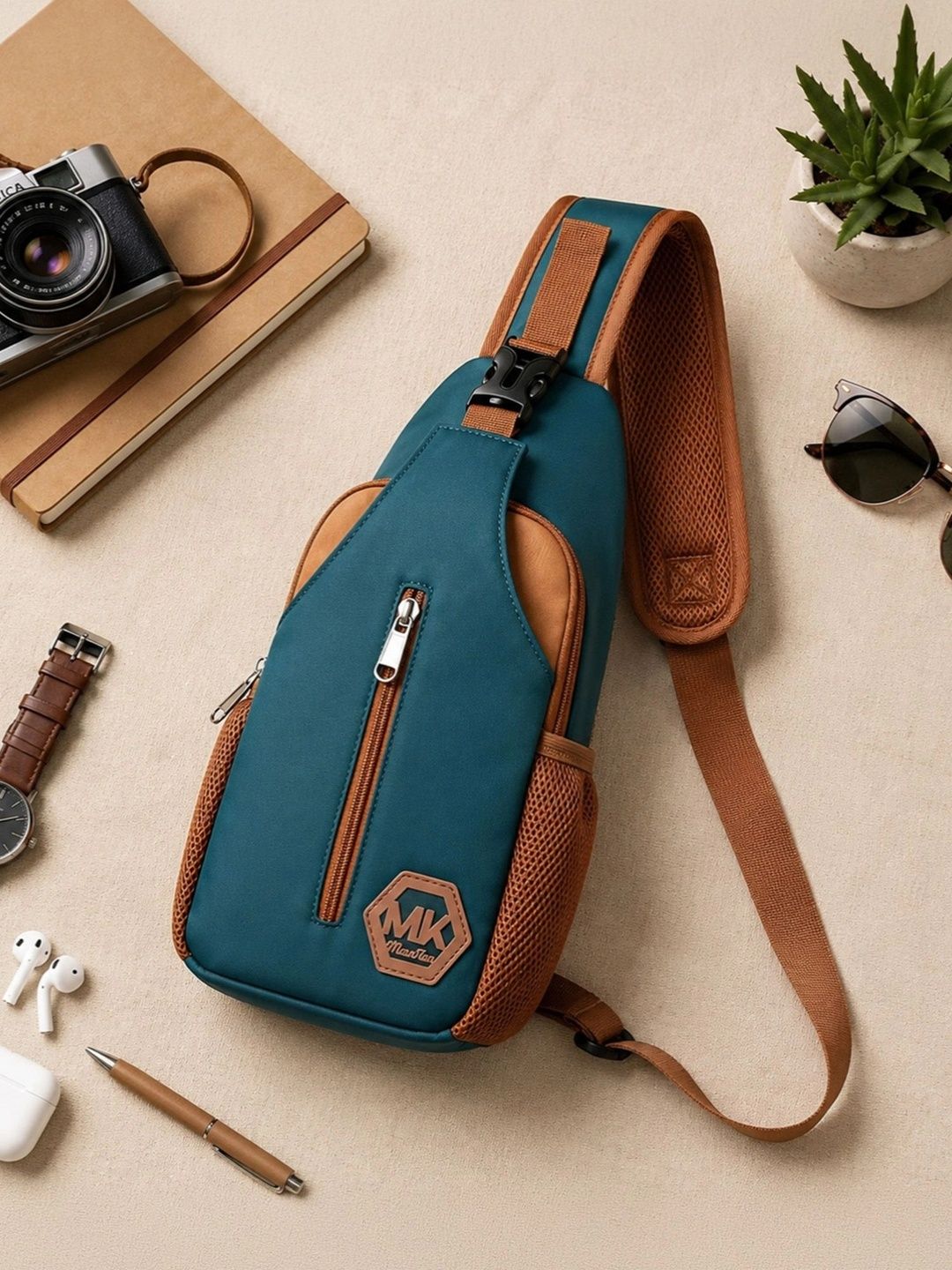 Vesara Colourblocked Sling Bag-picture-12
