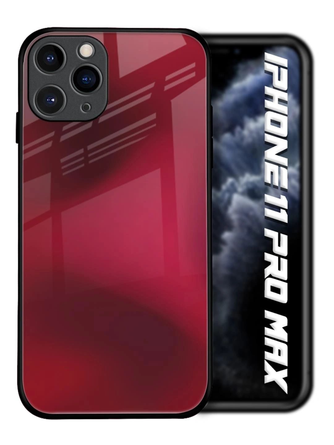 QRIOH Solid Printed iPhone 11 Pro Max Back Case Mobile Accessories-image-18