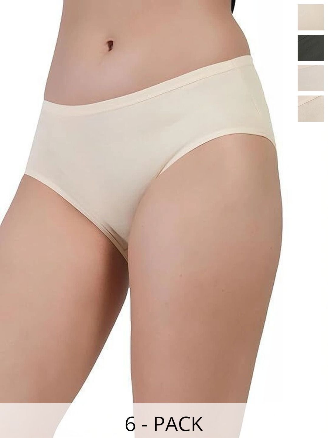 Bebron Women Pack of 6 Assorted Basic Briefs-picture-34