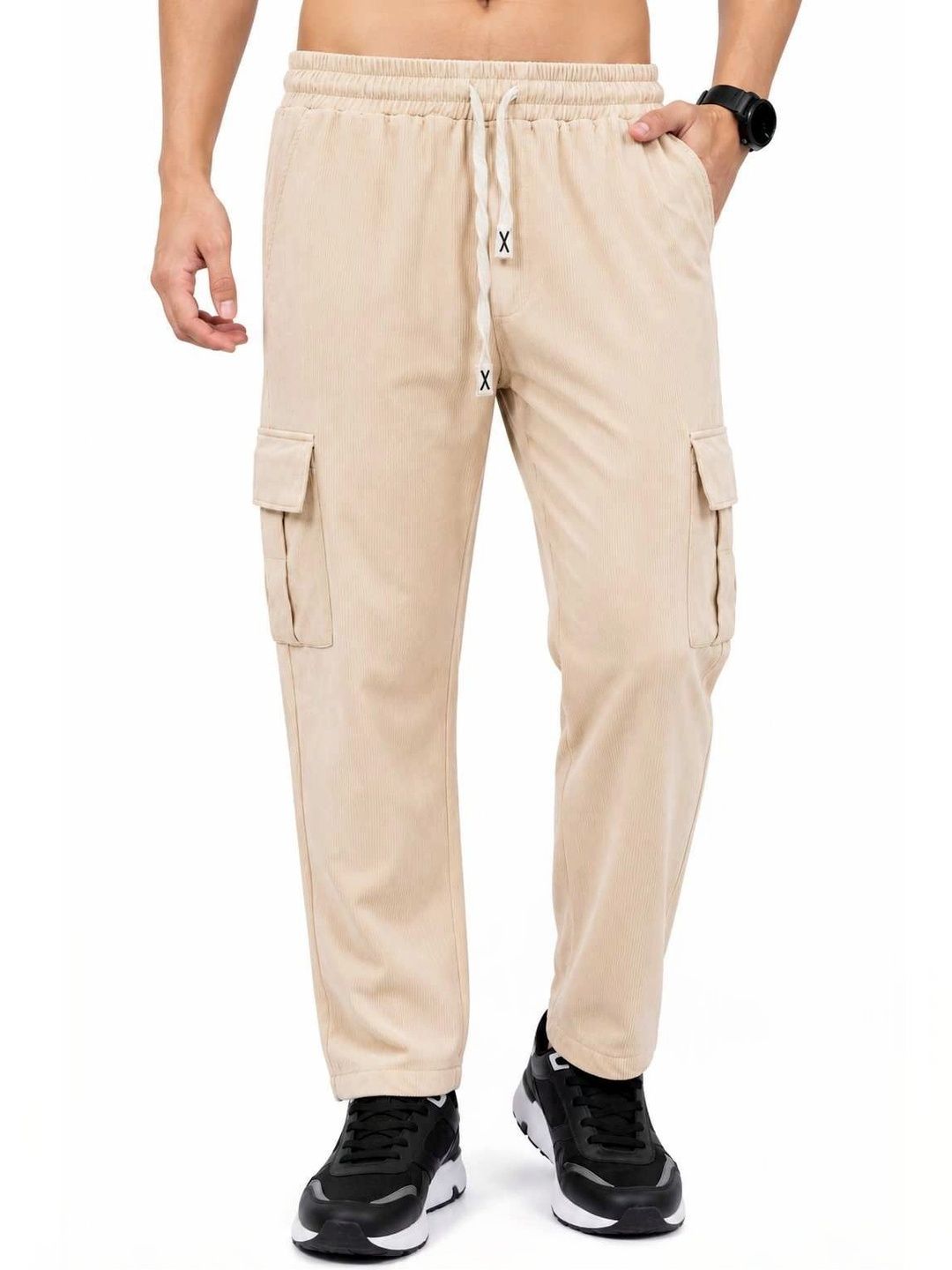 VIDYA ENTERPRISE Men Relaxed Straight Leg High-Rise Trousers-picture-52