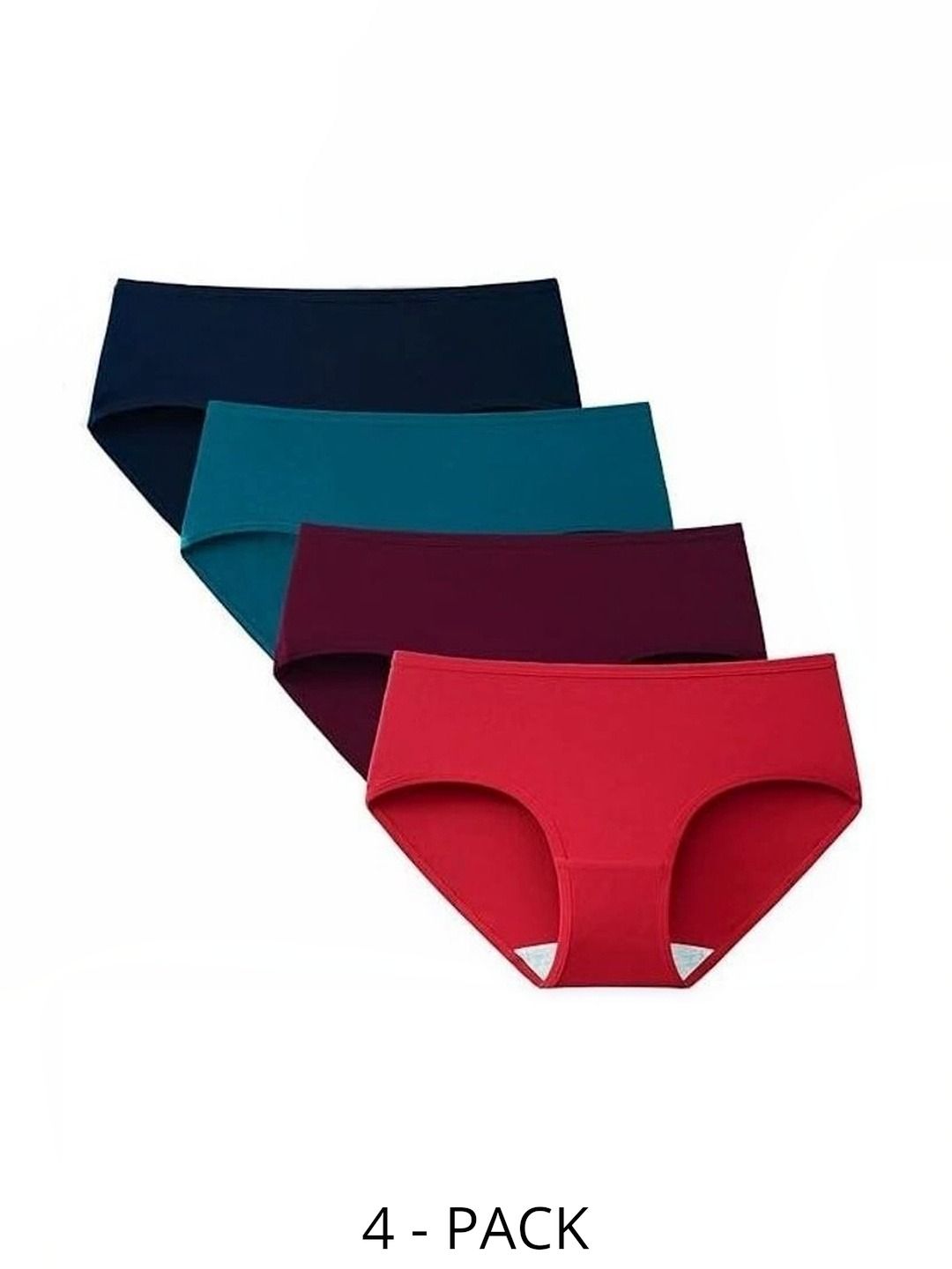 Bebron Women Pack of 4 Assorted Cotton Basic Briefs-picture-16