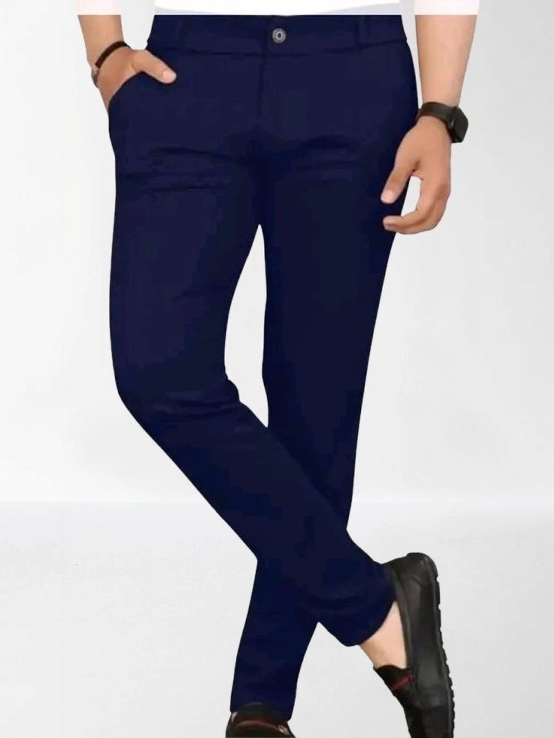 Nitya TrackP Men Smart Slim Fit Trousers-picture-44