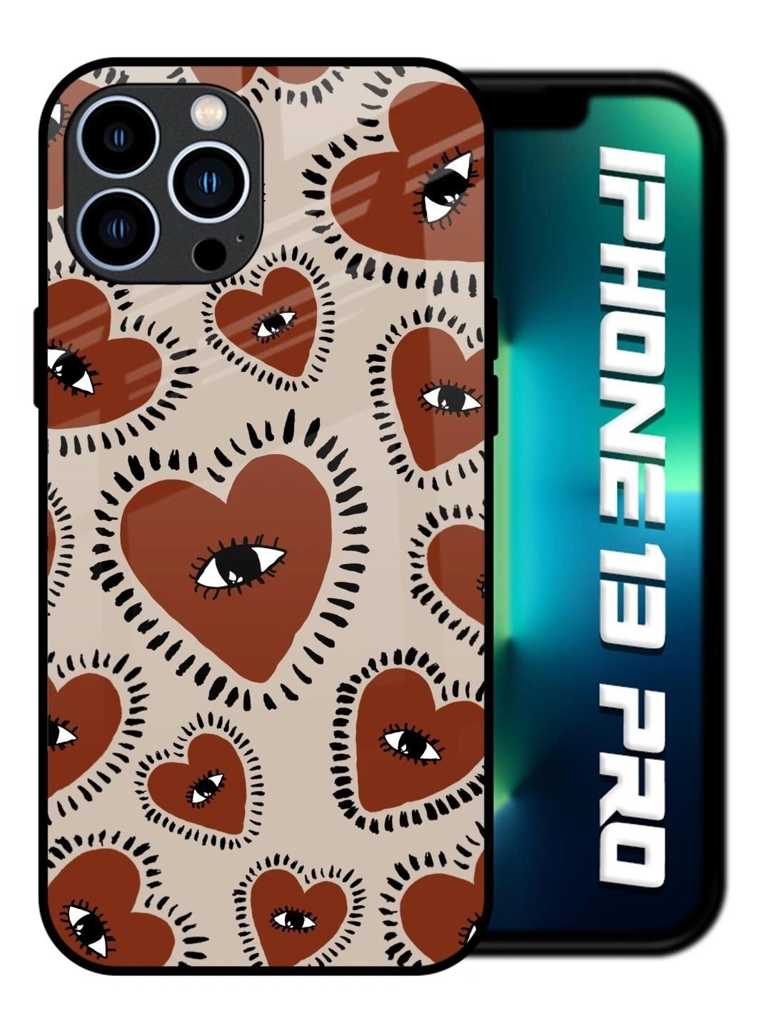 QRIOH Quirky Printed iPhone 13 Pro Back Case Mobile Accessories-picture-29