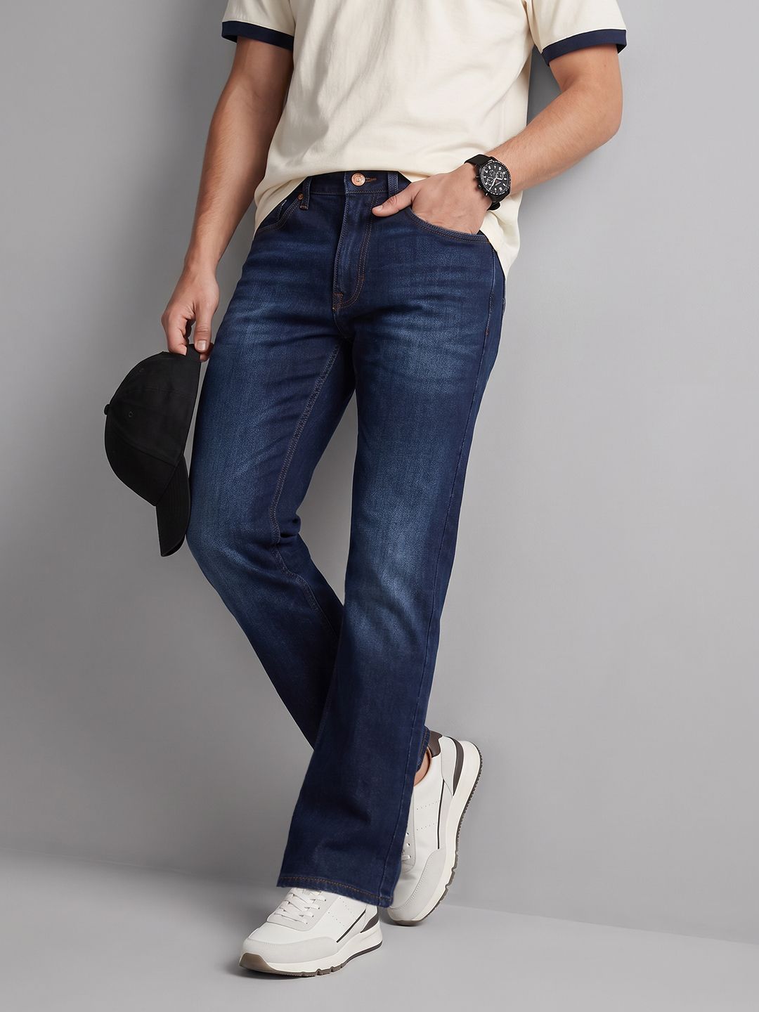 U.S. Polo Assn. Denim Co. Men Connor Bootcut Light Fade Stretchable Jeans-picture-40