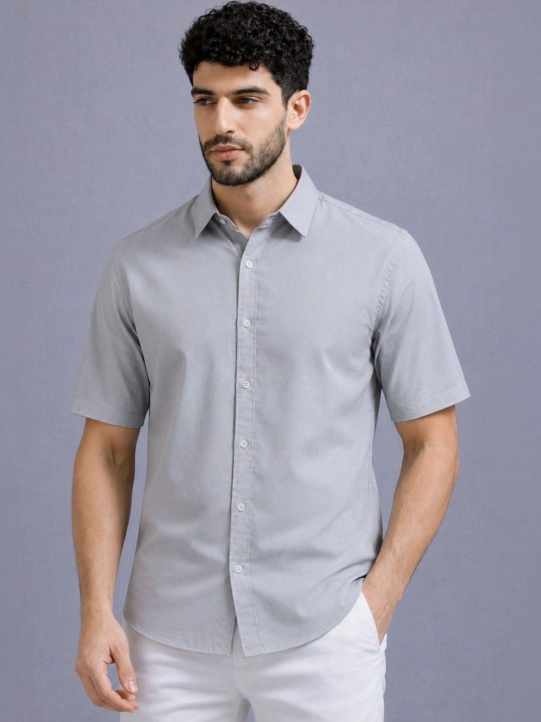 THE BIG ATTIRE Men Classic Casual Shirt-picture-34