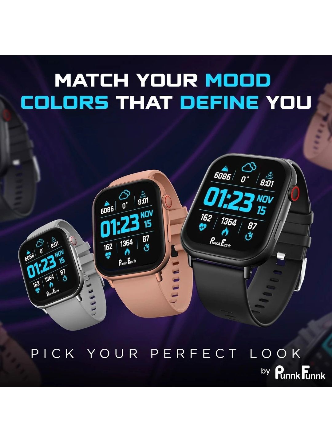 PunnkFunnk Metal Round Running Smart Watches-picture-19