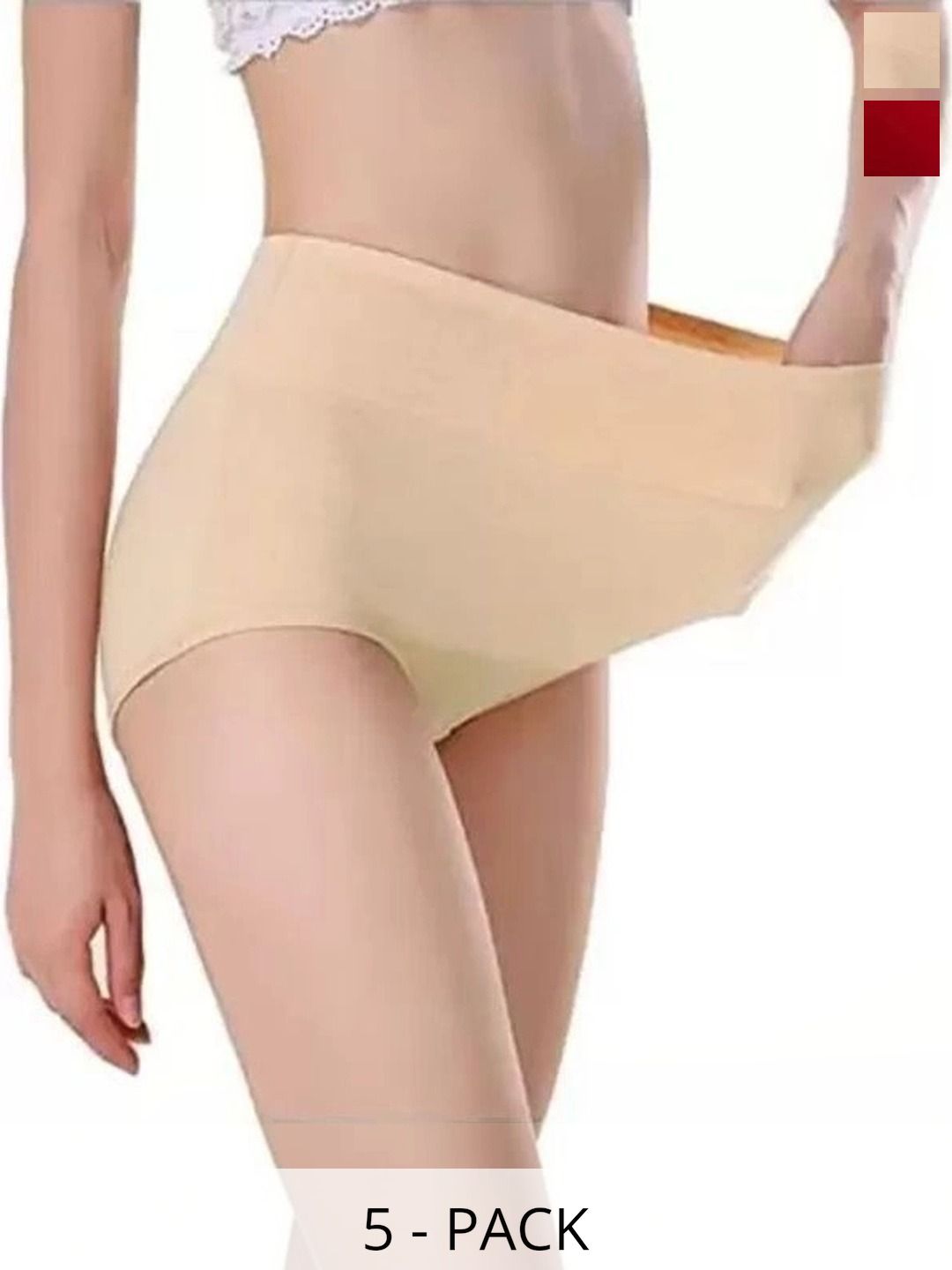 Bebron Women Pack of 5 Assorted Basic Briefs-picture-26