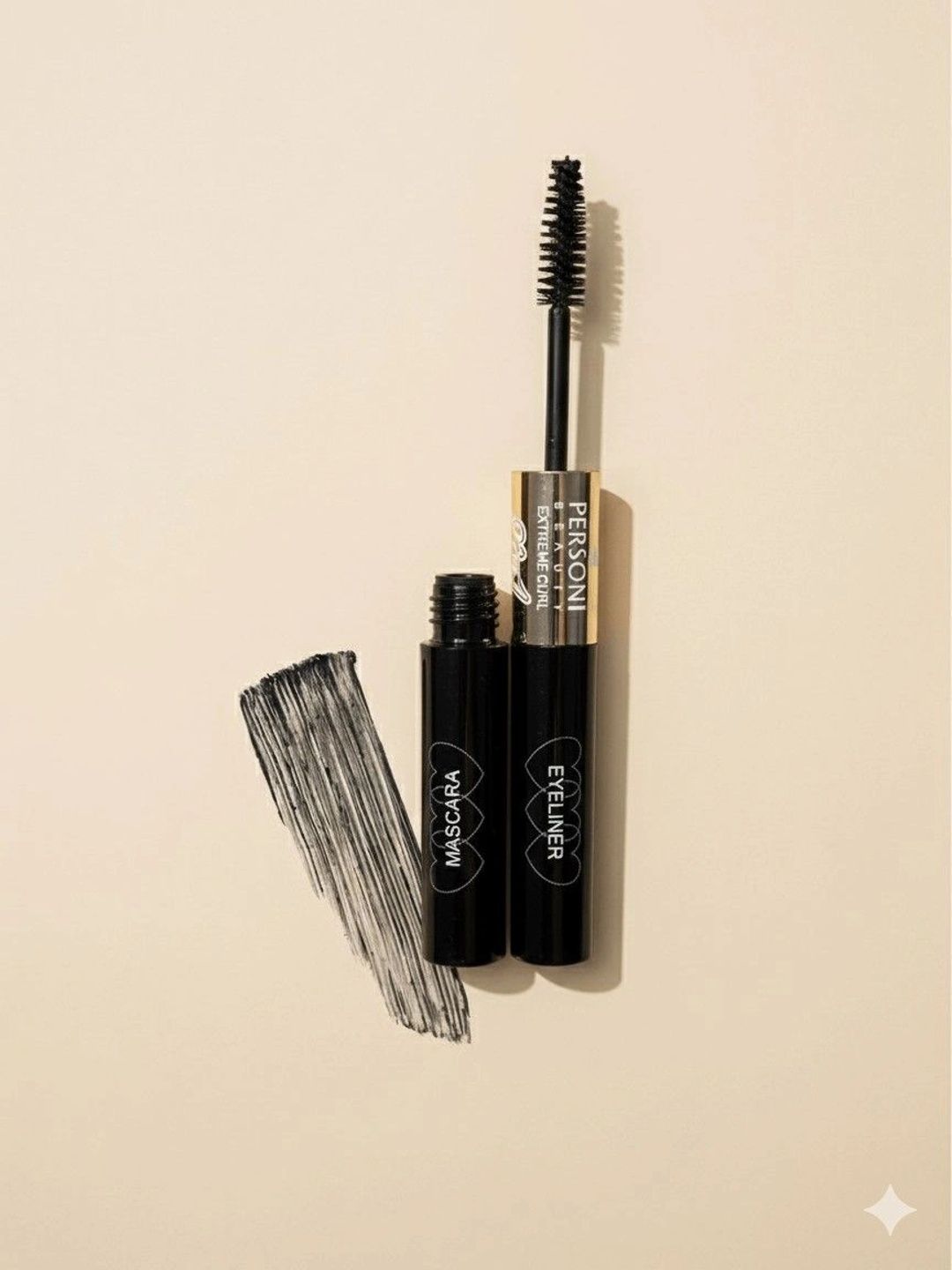 PERSONI 2 in 1 Long-Lasting Definition & Curl Eyeliner Mascara - 12 ml - Black-picture-43