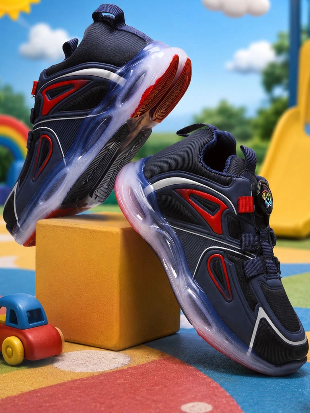 ABLESTEP Boys Colourblocked Sneakers-picture-12