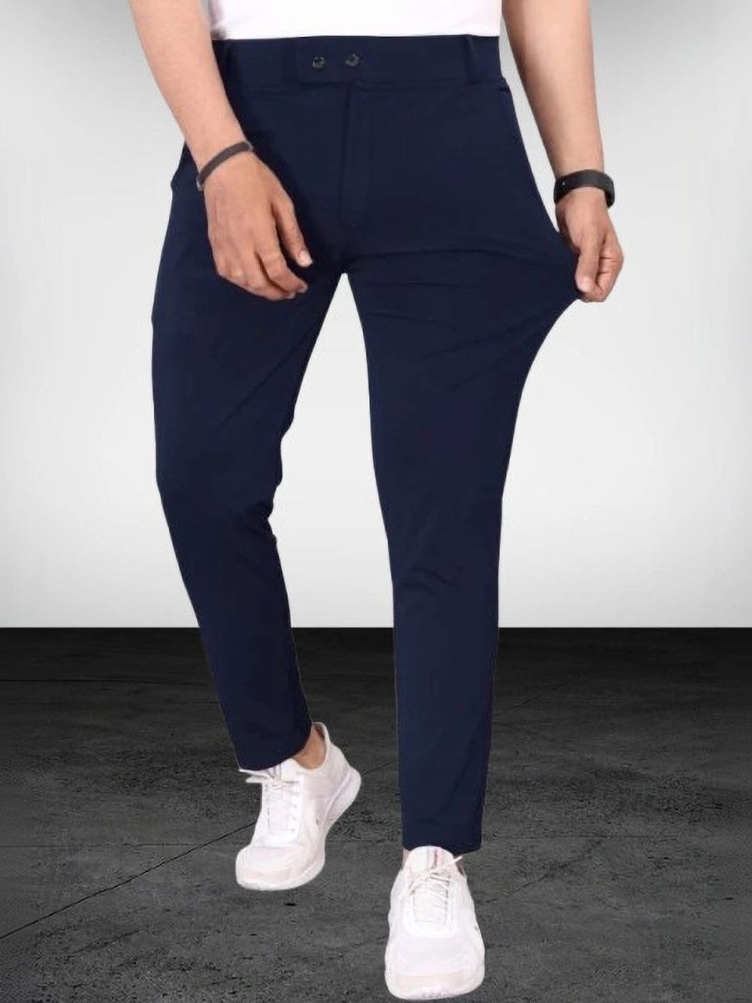 Nitya TrackP Men Smart Slim Fit Trousers-picture-58