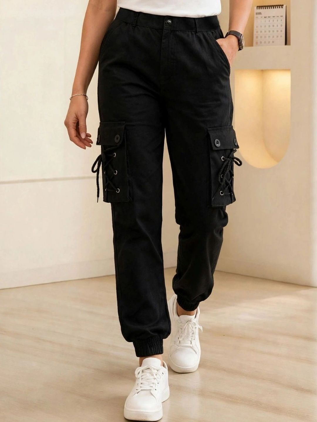 Mevan Women Classic Cargos Trousers-picture-18