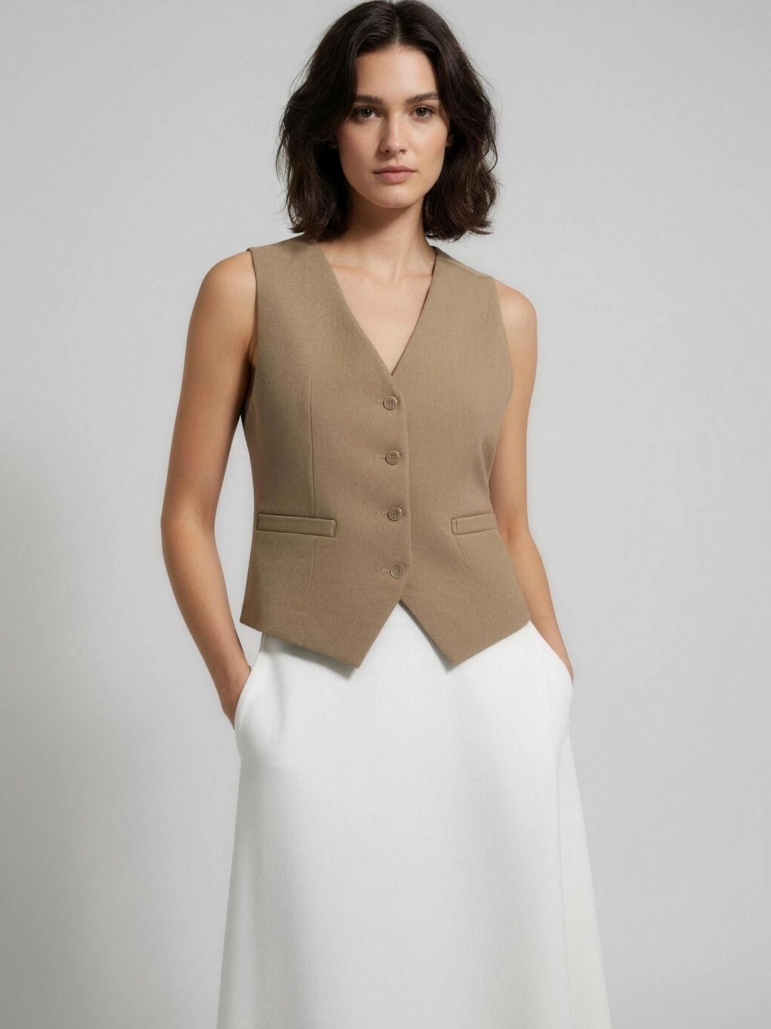 Neet V-Neck Waistcoat-picture-31