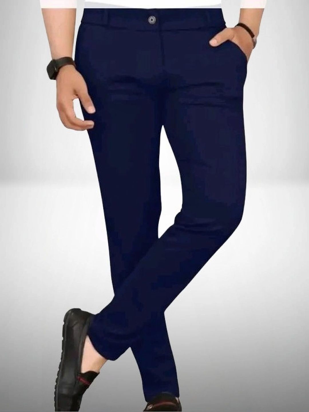 Nitya TrackP Men Smart Slim Fit Trousers-picture-22