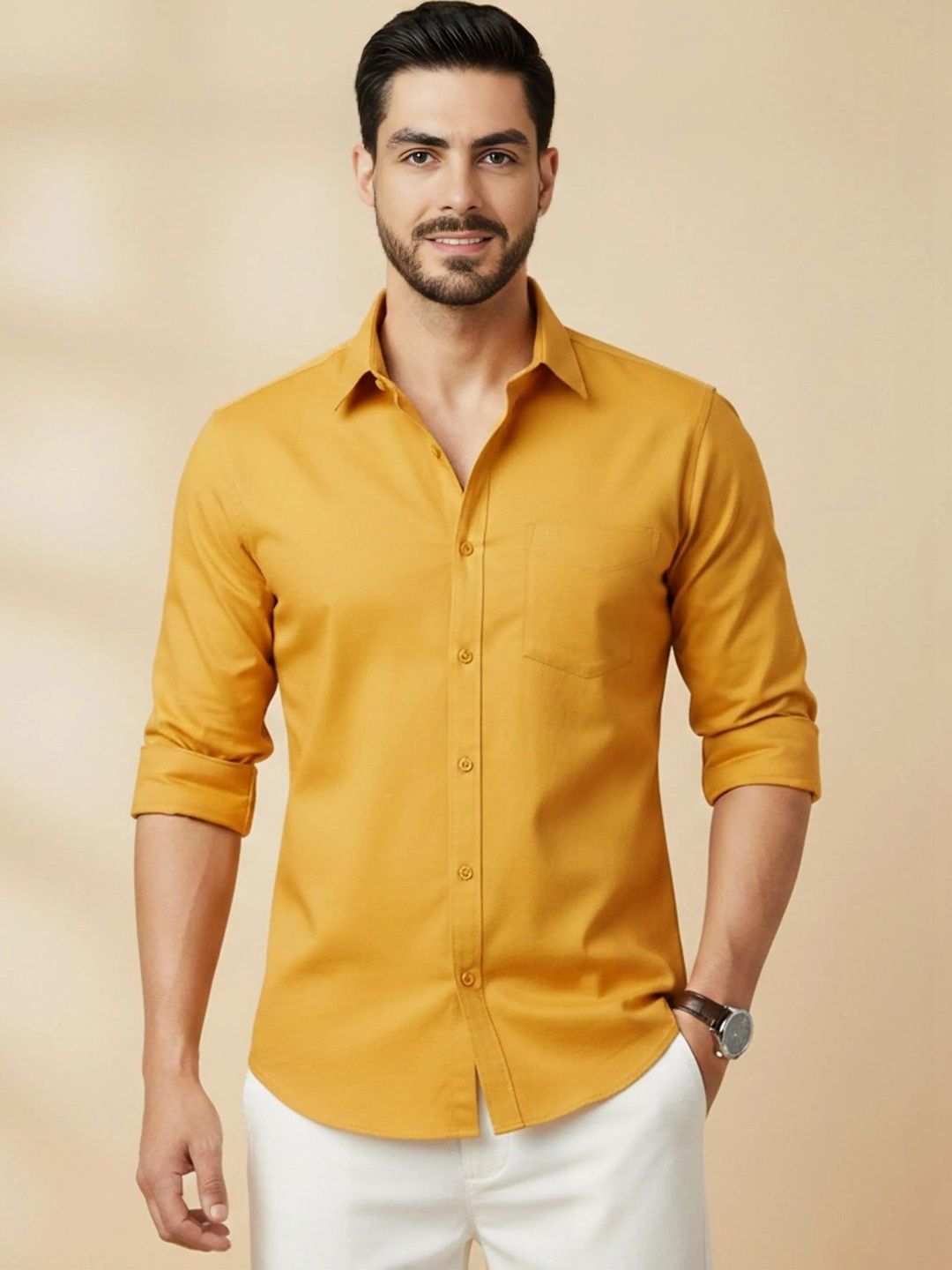 HERE&NOW Men Classic Casual Shirt-picture-18