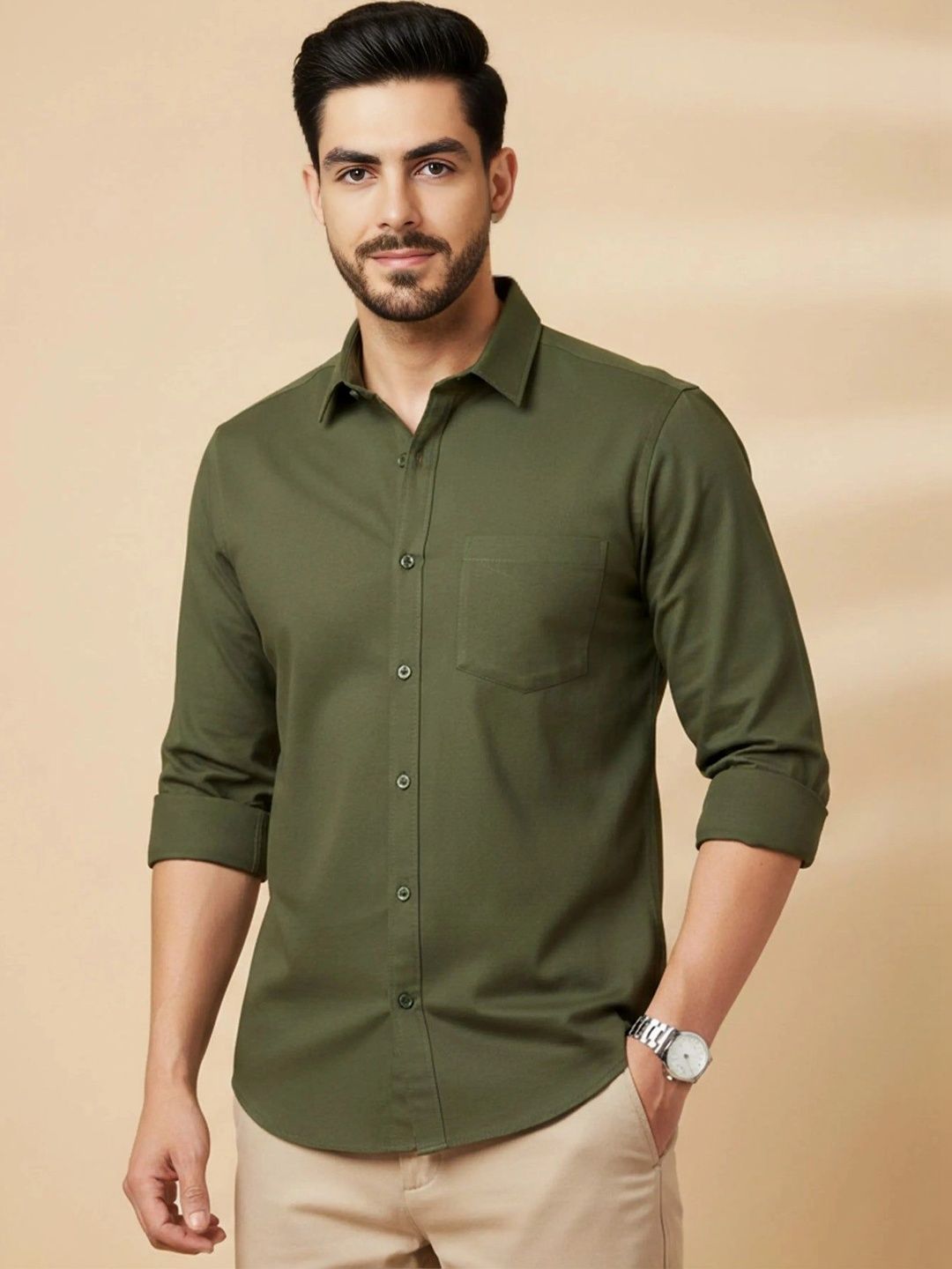 HERE&NOW Men Classic Casual Shirt-picture-19