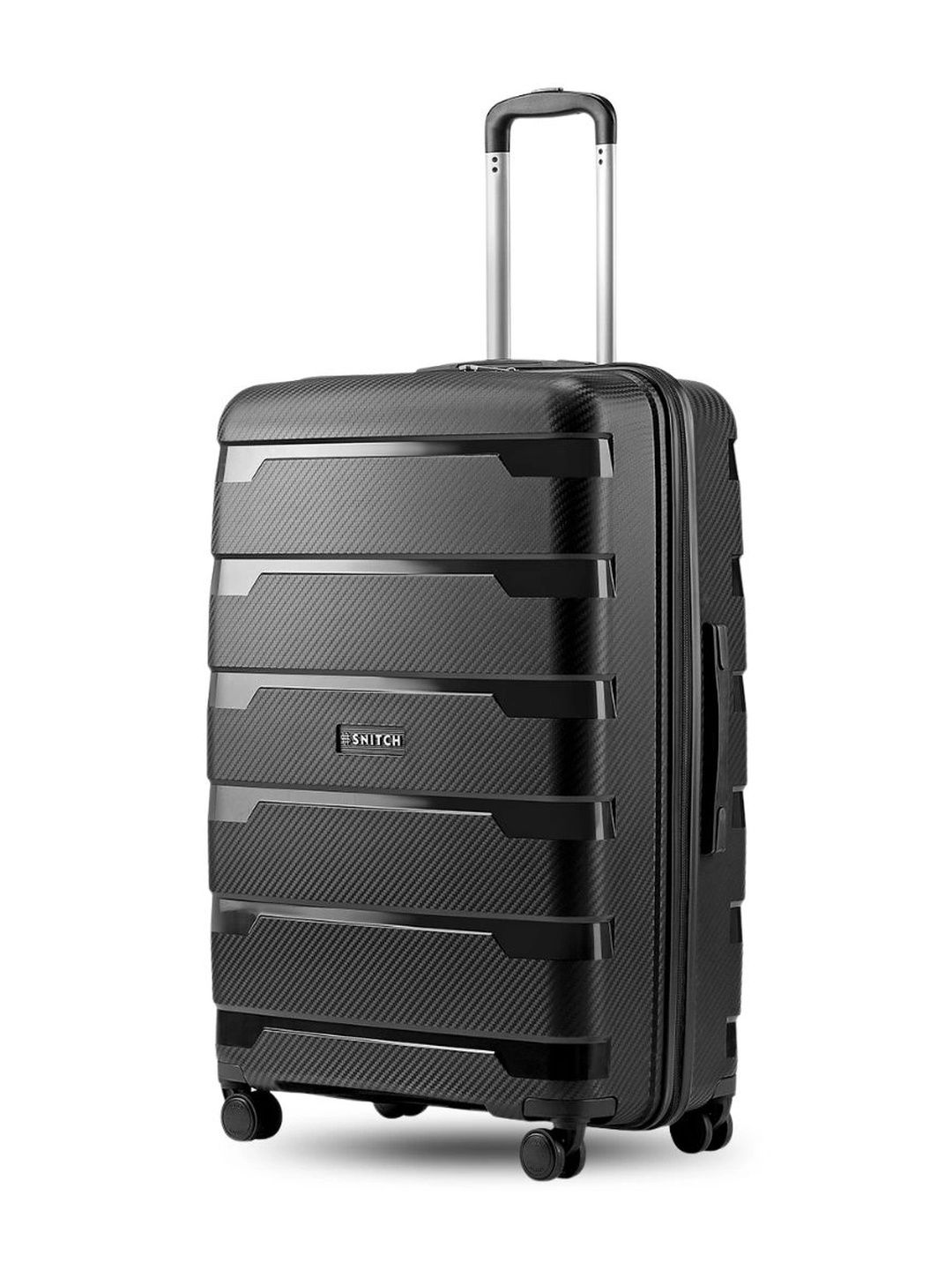Snitch Layer Textured Hard Sided Large Trolley Suitcase - 119 L-picture-28