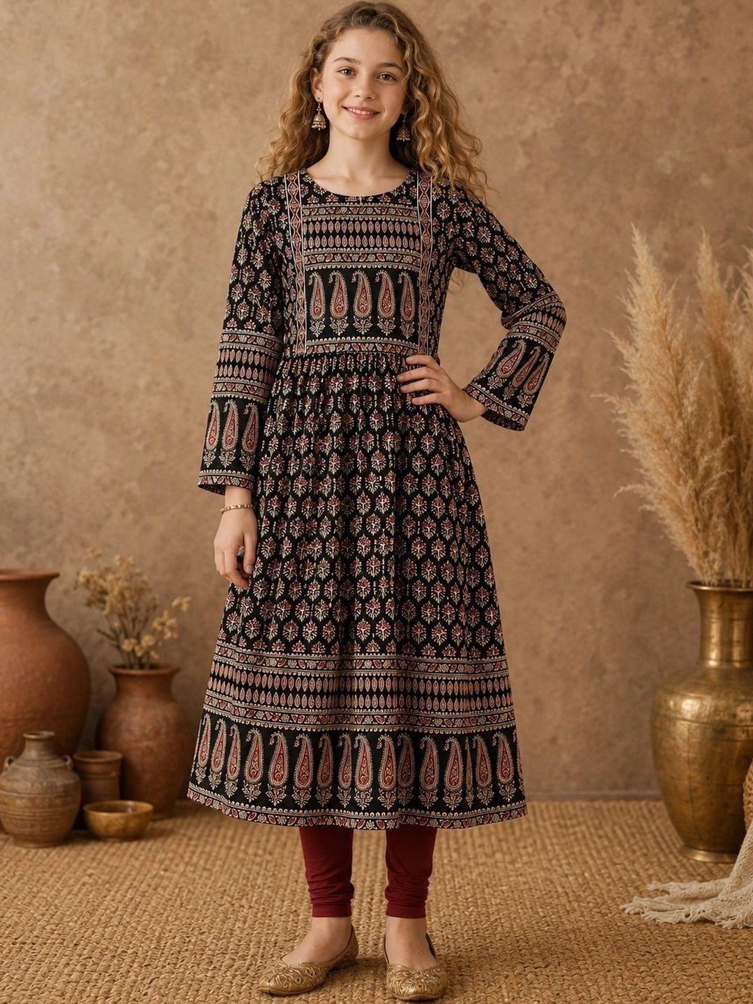 BAESD Print A-Line Dress-picture-48
