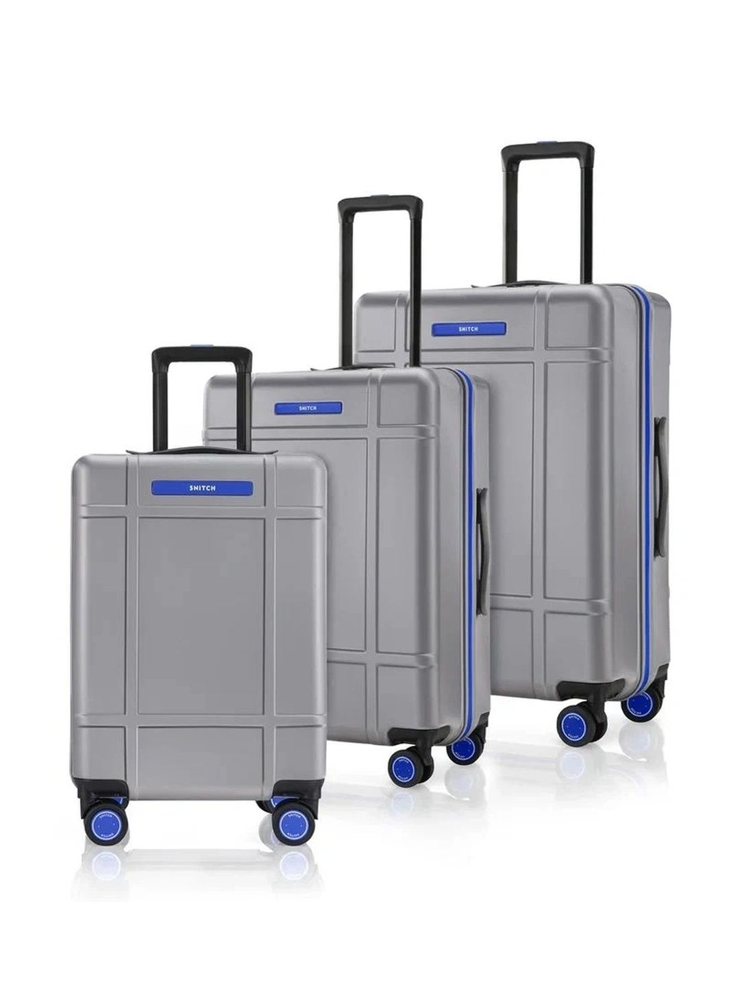 Snitch Set of 3 Polycarbonate Hard Sided Cabin-Medium & Large Trolley Bag - 210 L-picture-25